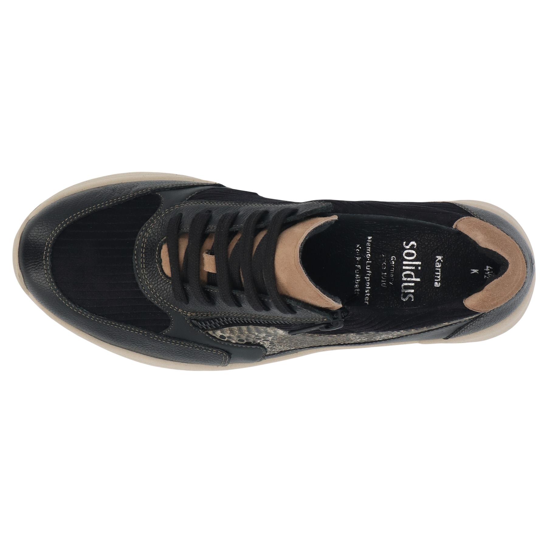 schwarze halbschuh draufsicht