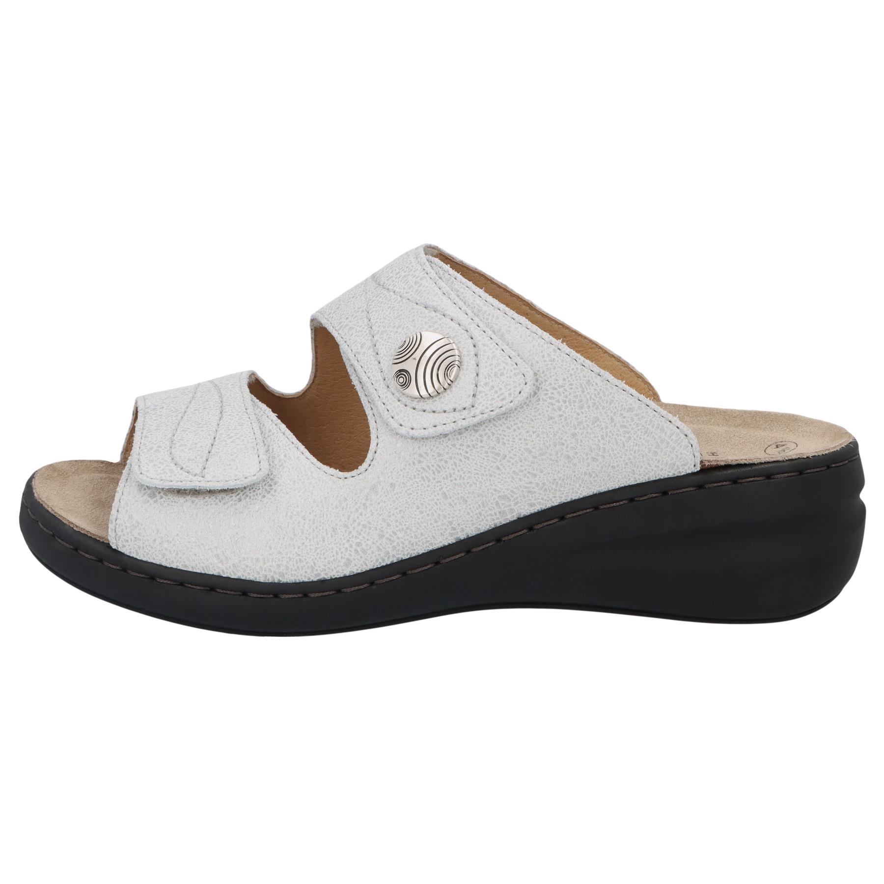 weiße pantolette seitenansicht links