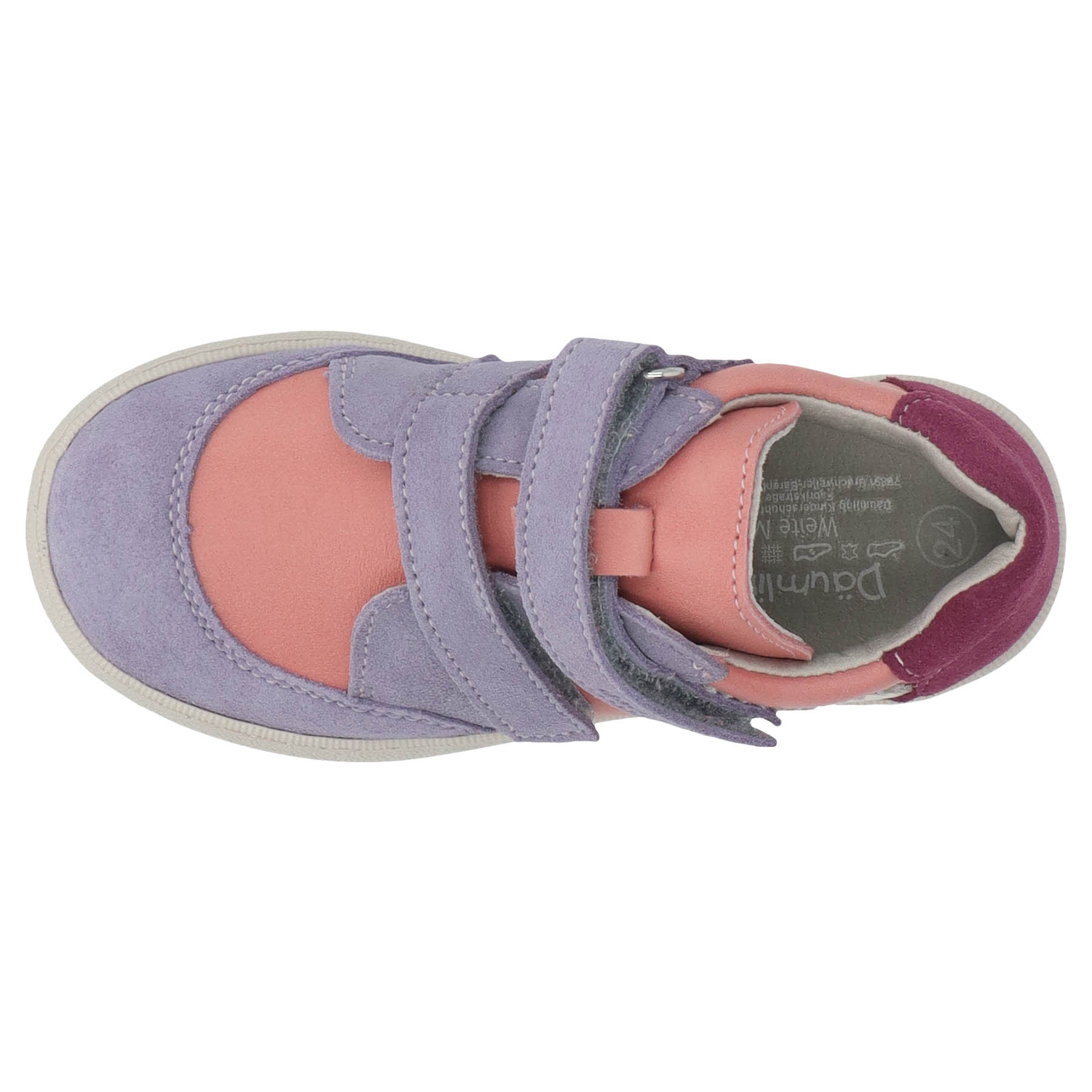 rote lauflernschuhe draufsicht