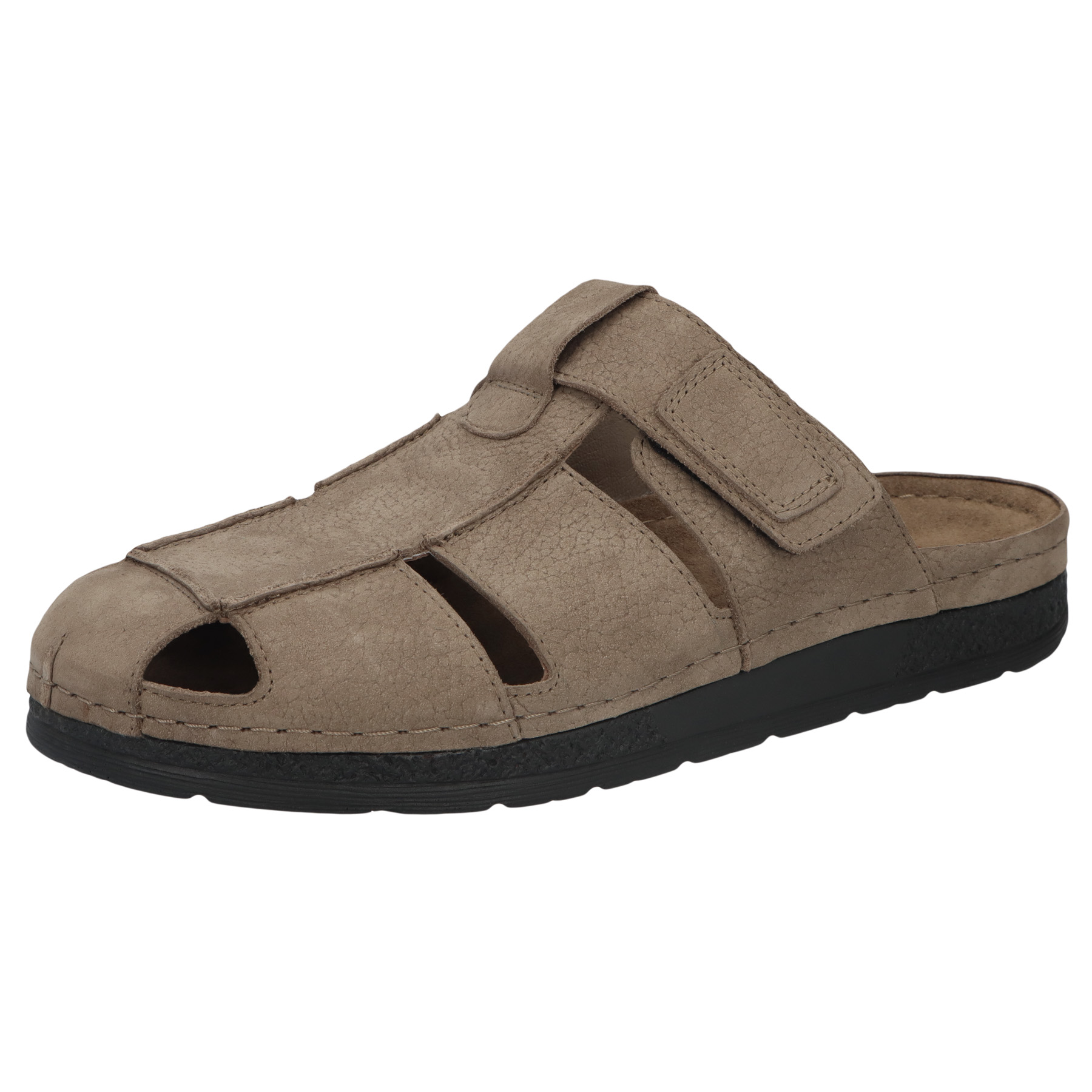 braune pantolette 3-4 ansicht