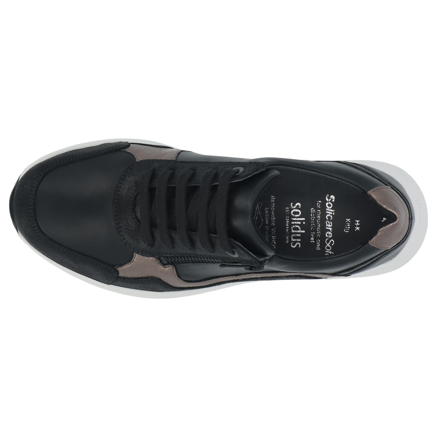 schwarze halbschuh draufsicht