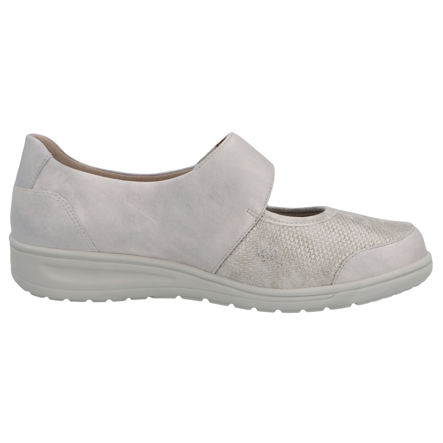 graue halbschuh seitenansicht rechts