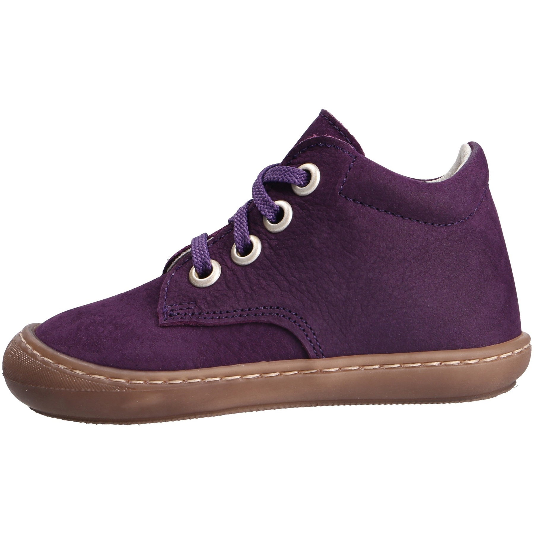 rote lauflernschuhe seitenansicht links