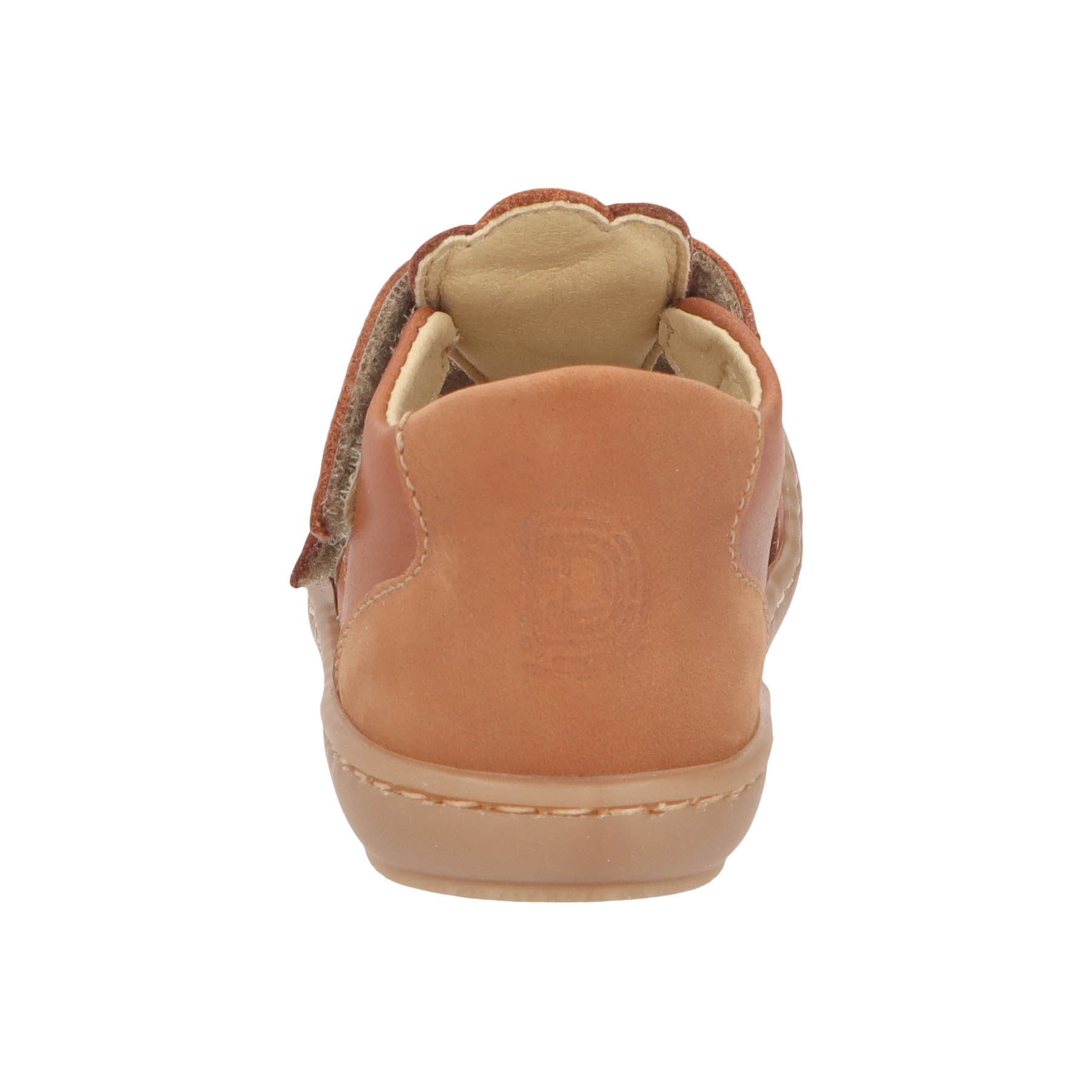 braune lauflernschuhe hinteransicht