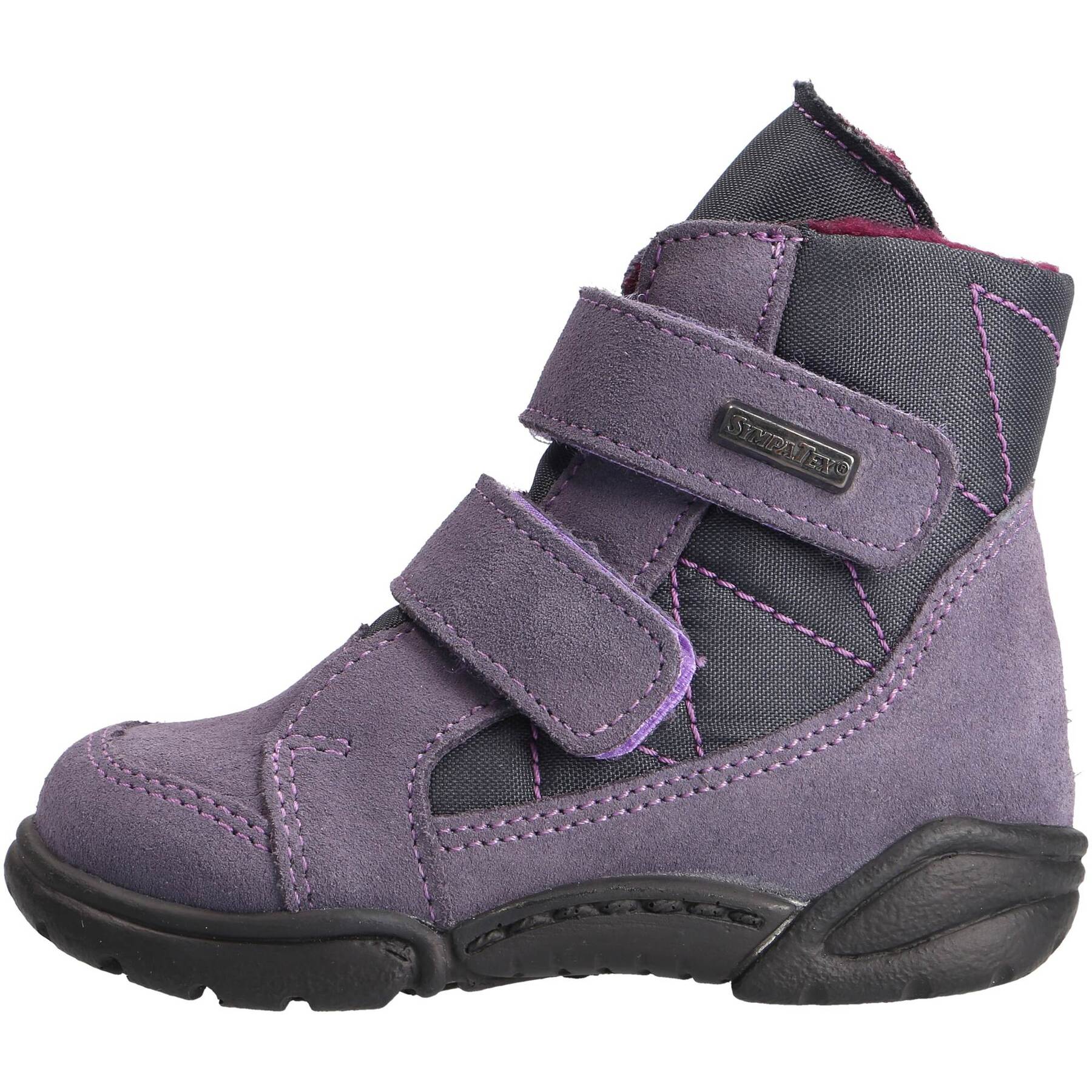 mehrfarbige stiefeletten seitenansicht links