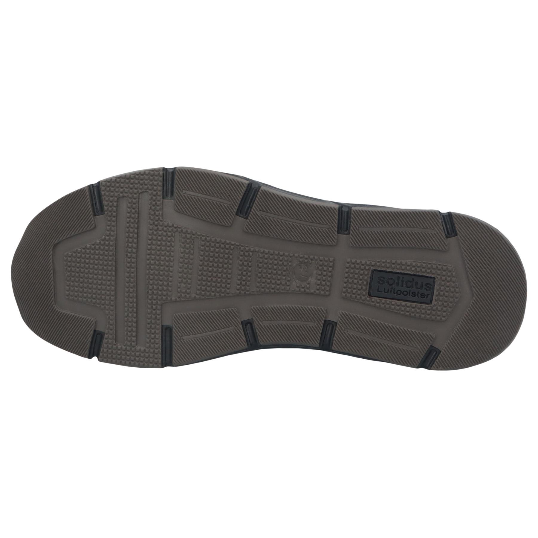 schwarze halbschuh sohlenansicht