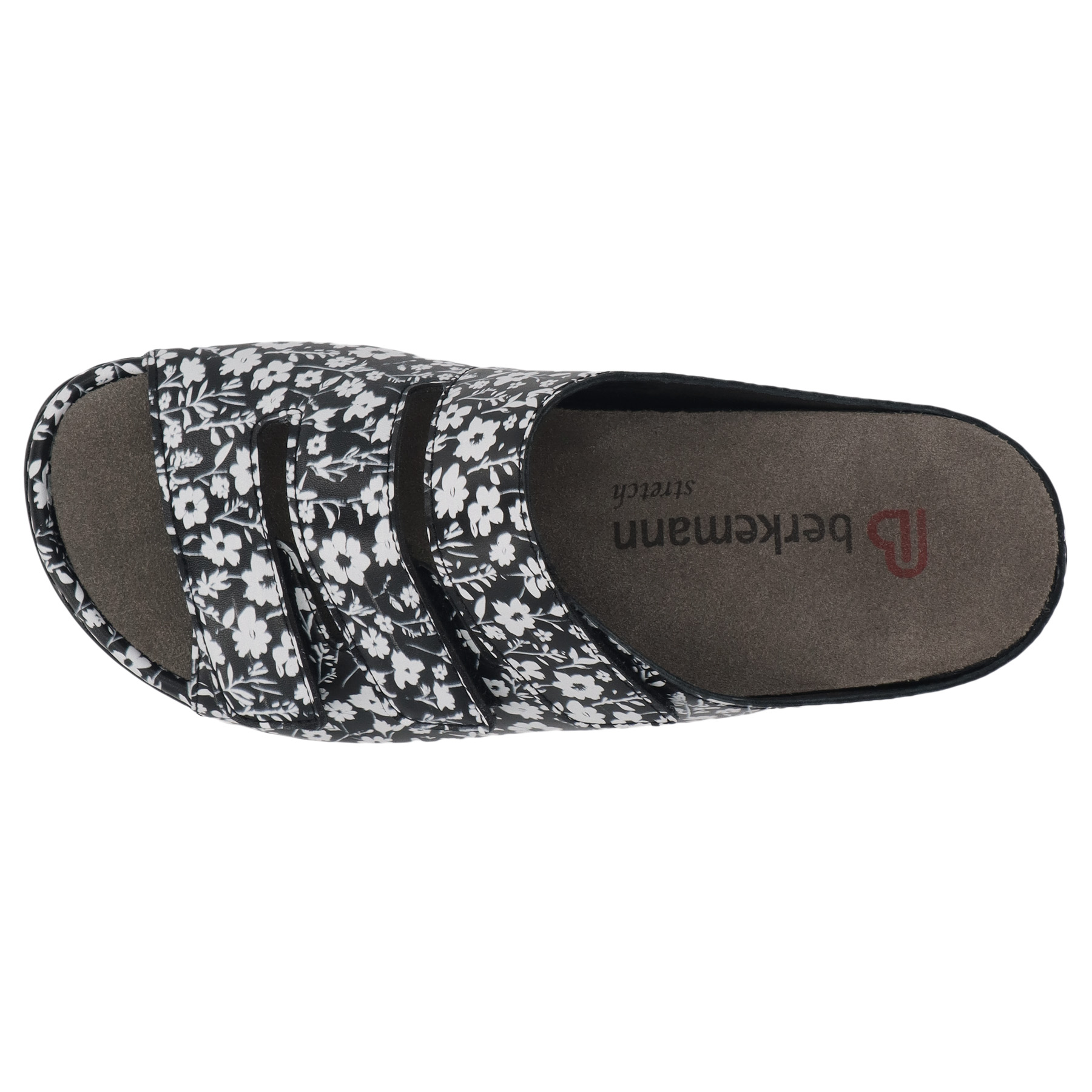 mehrfarbige pantolette draufsicht