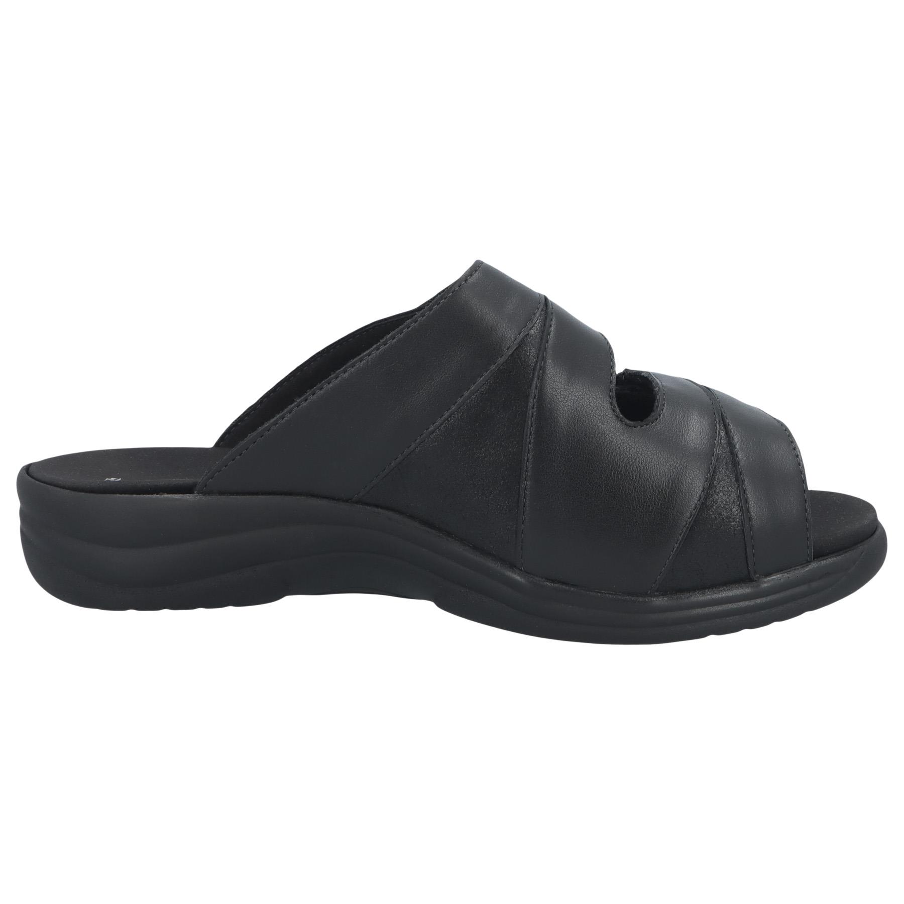 schwarze pantolette seitenansicht rechts