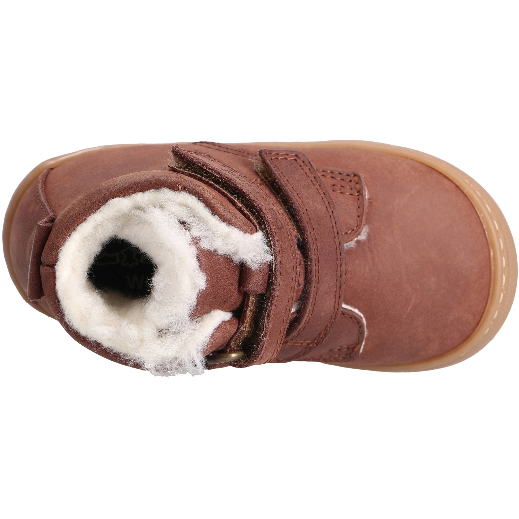 braune lauflernschuhe draufsicht