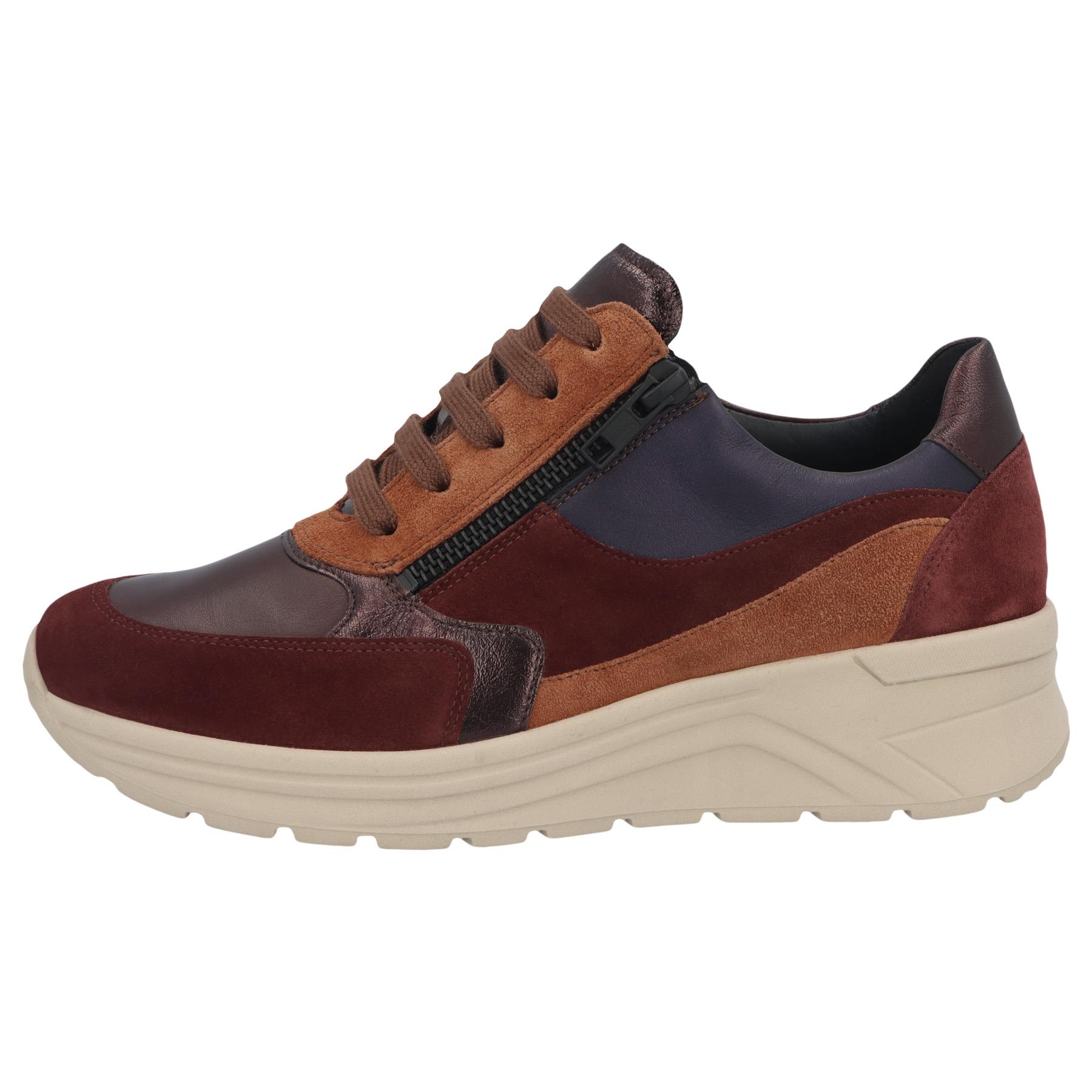rote halbschuh seitenansicht links