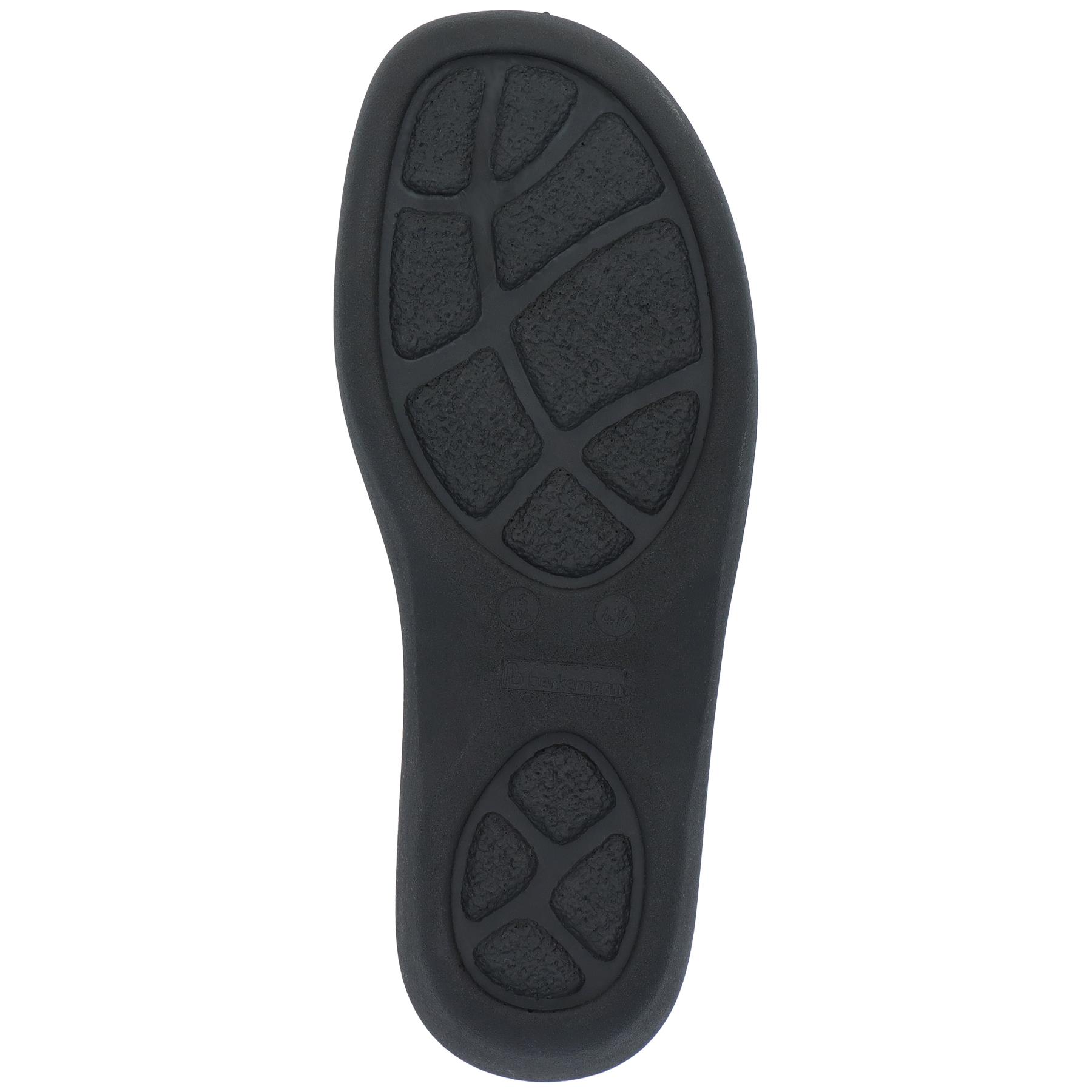 schwarze hausschuhe sohlenansicht