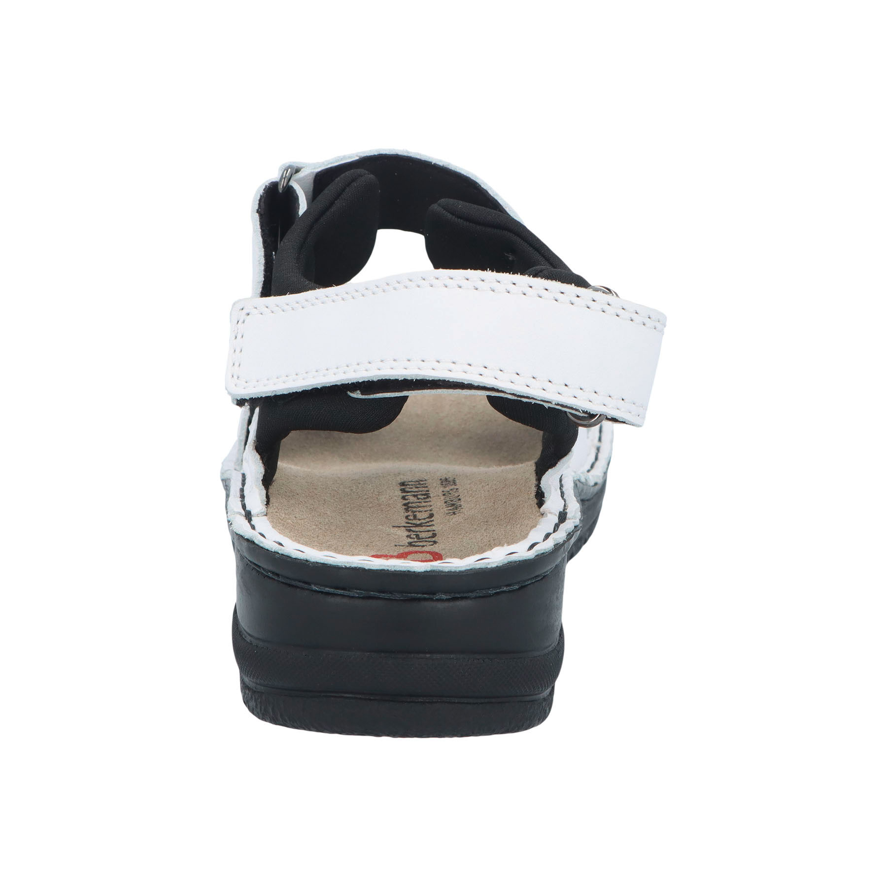 weiße sandale hinteransicht