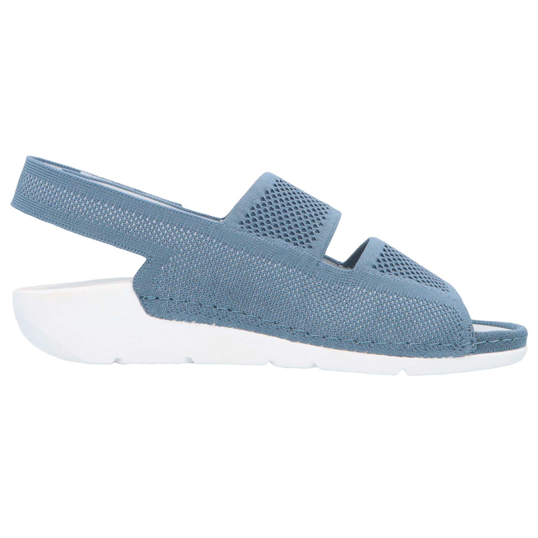 blaue sandale seitenansicht rechts