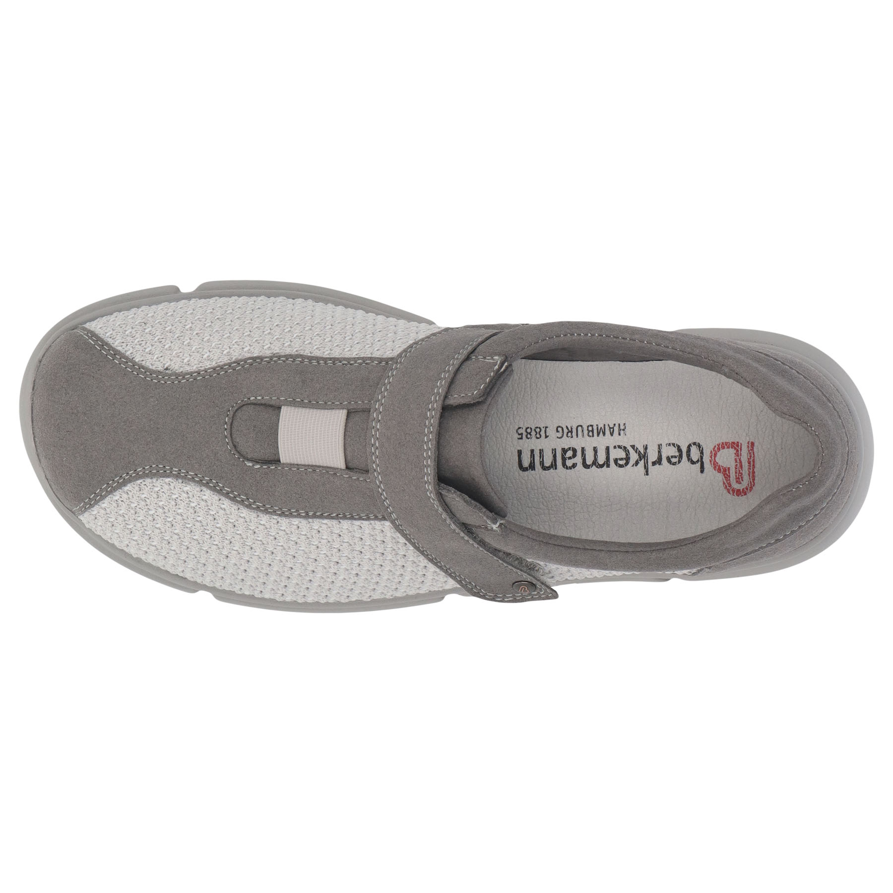 graue halbschuh draufsicht