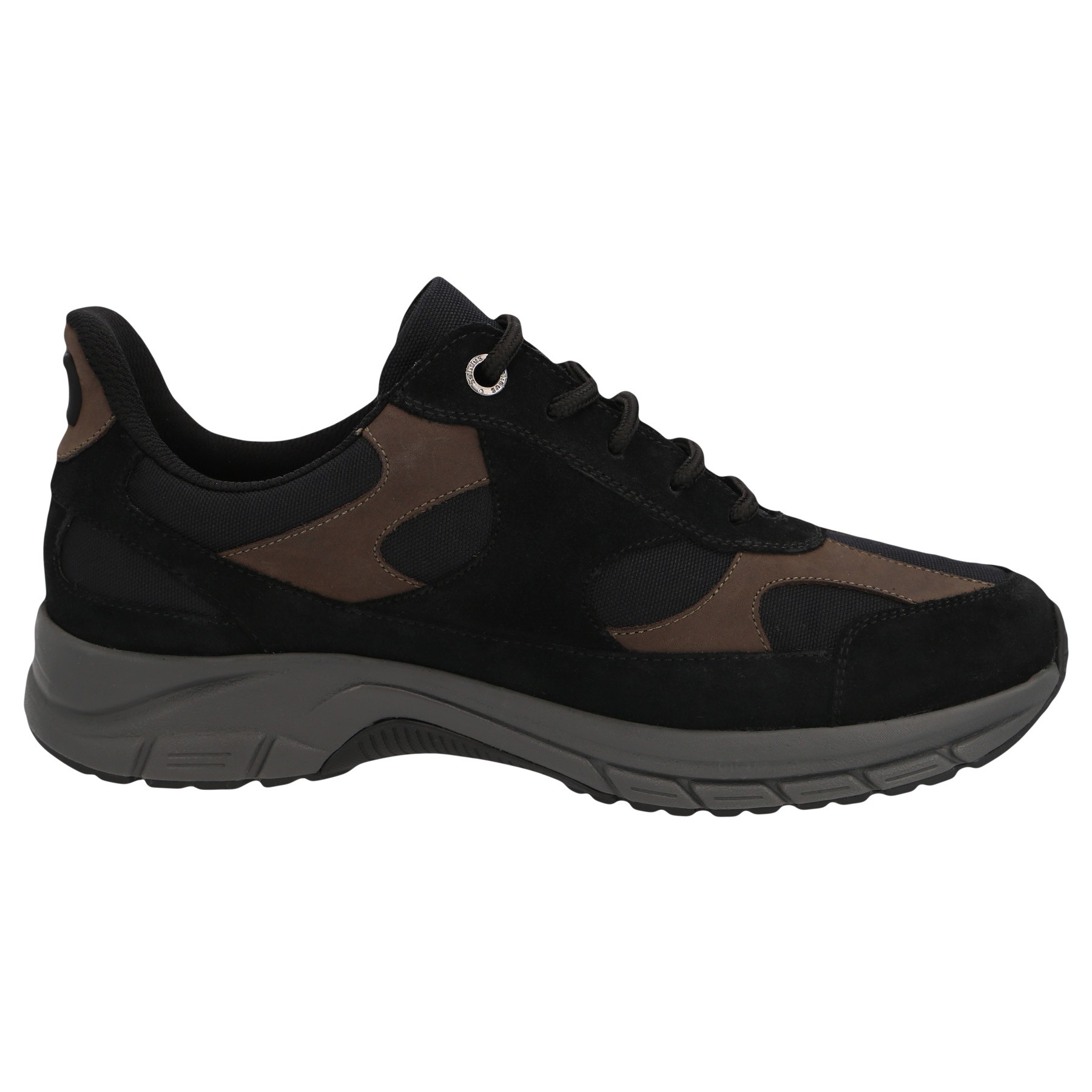 schwarze halbschuh seitenansicht rechts