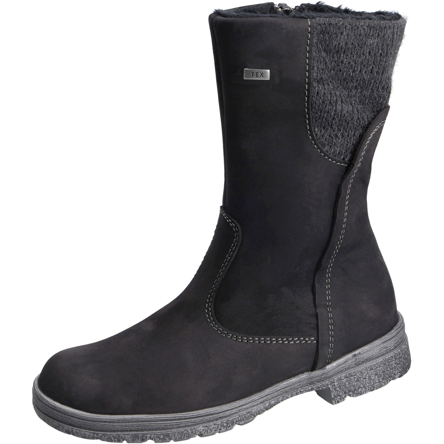 schwarze stiefel 3-4 ansicht