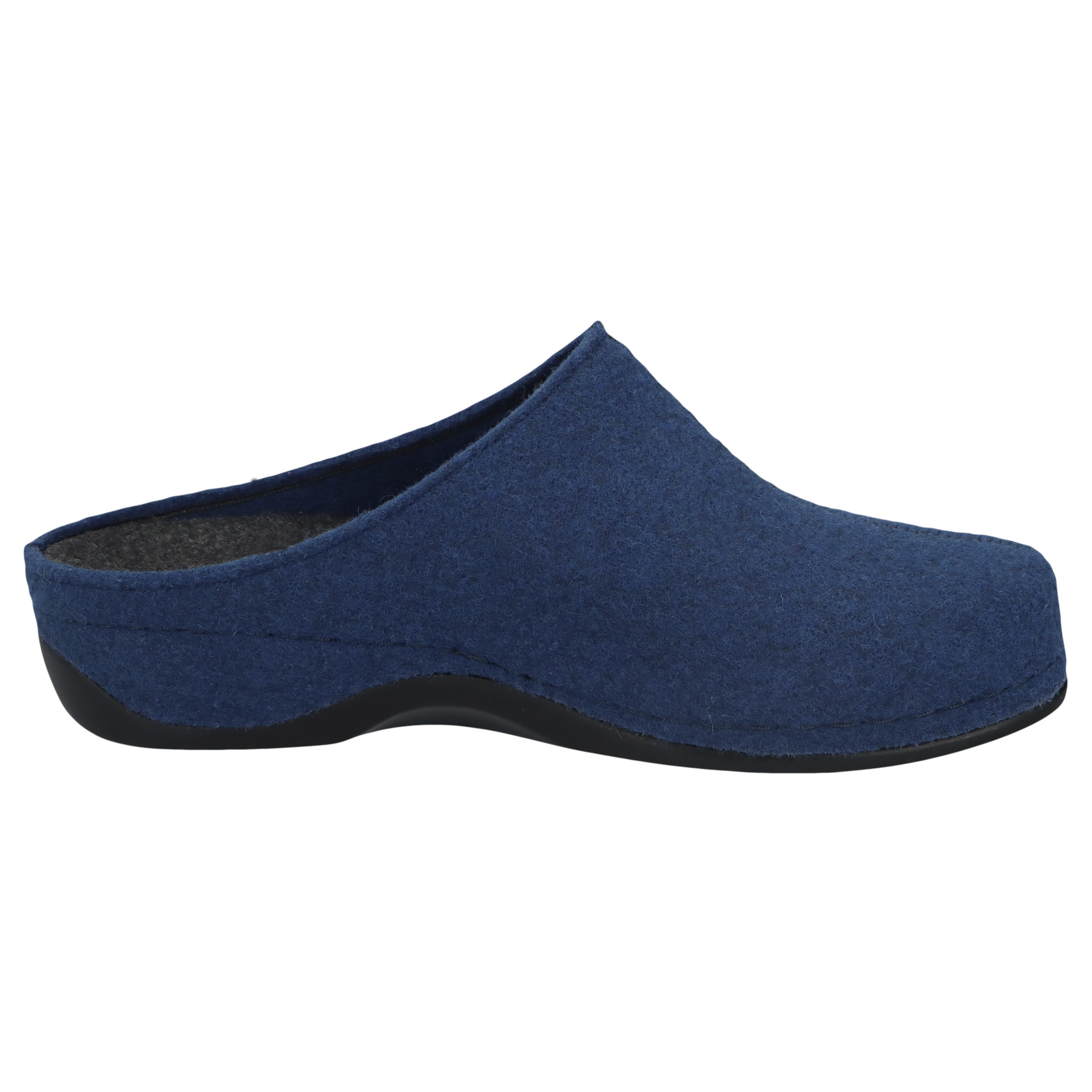 blaue hausschuhe seitenansicht rechts