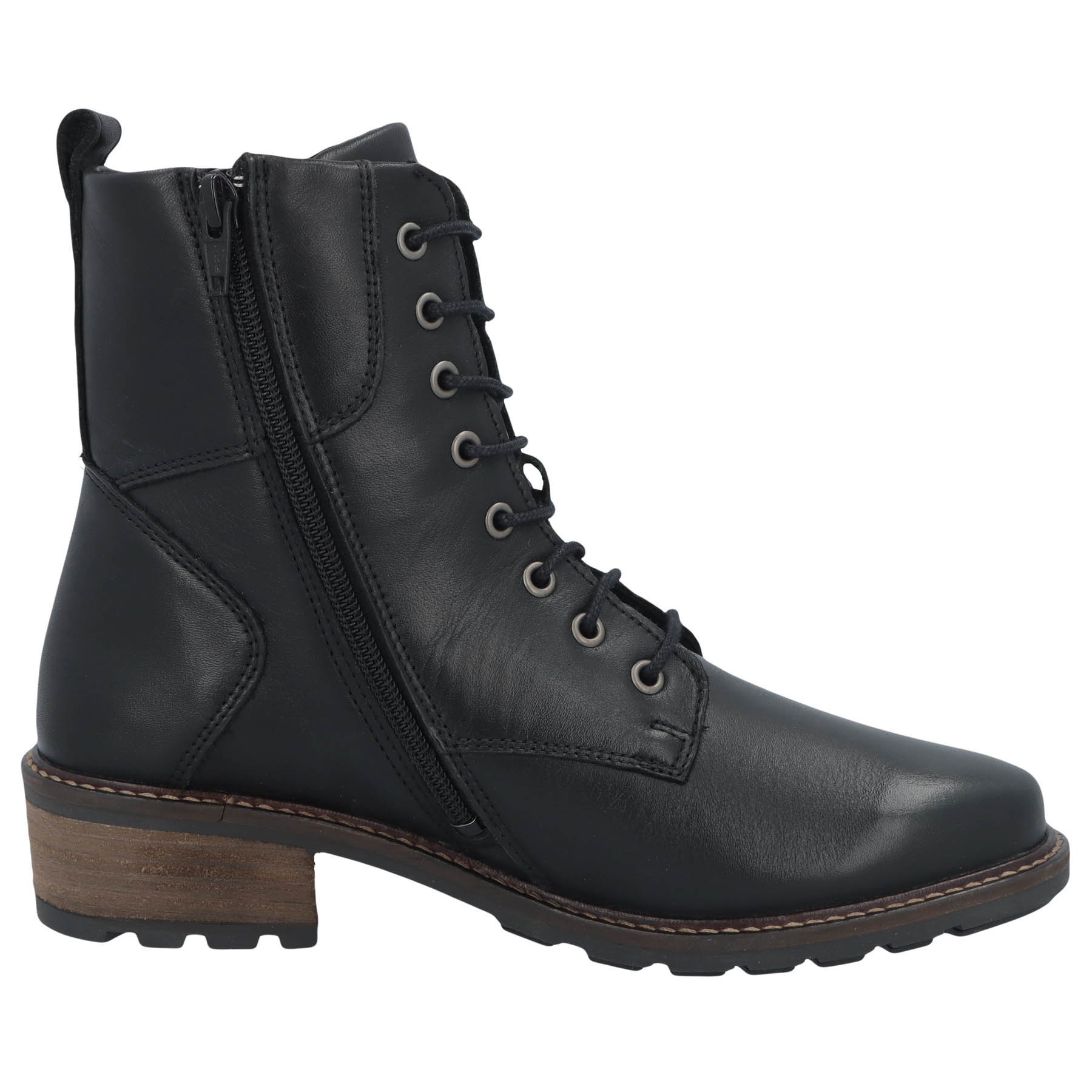 schwarze stiefel seitenansicht rechts