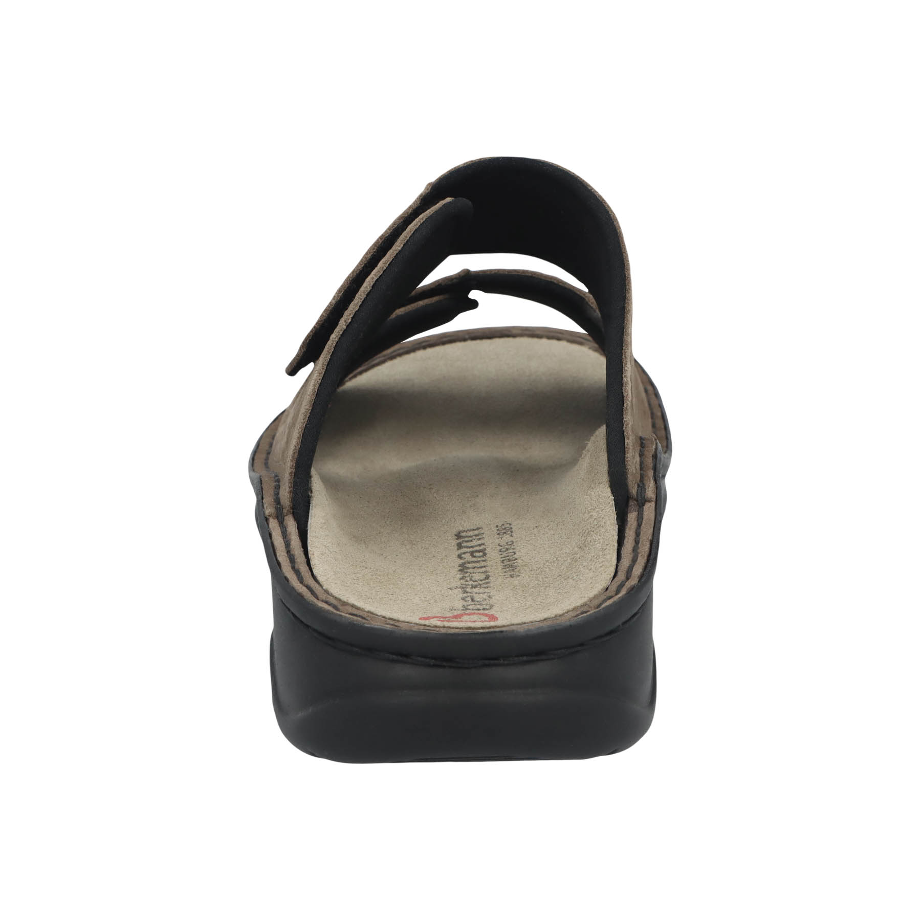 braune pantolette hinteransicht