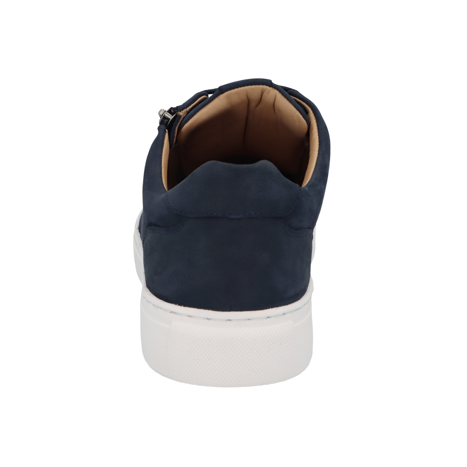 blaue halbschuh hinteransicht