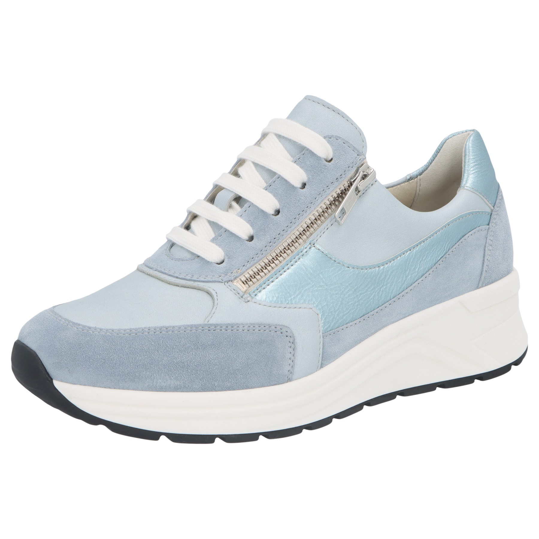 blaue halbschuh 3-4 ansicht