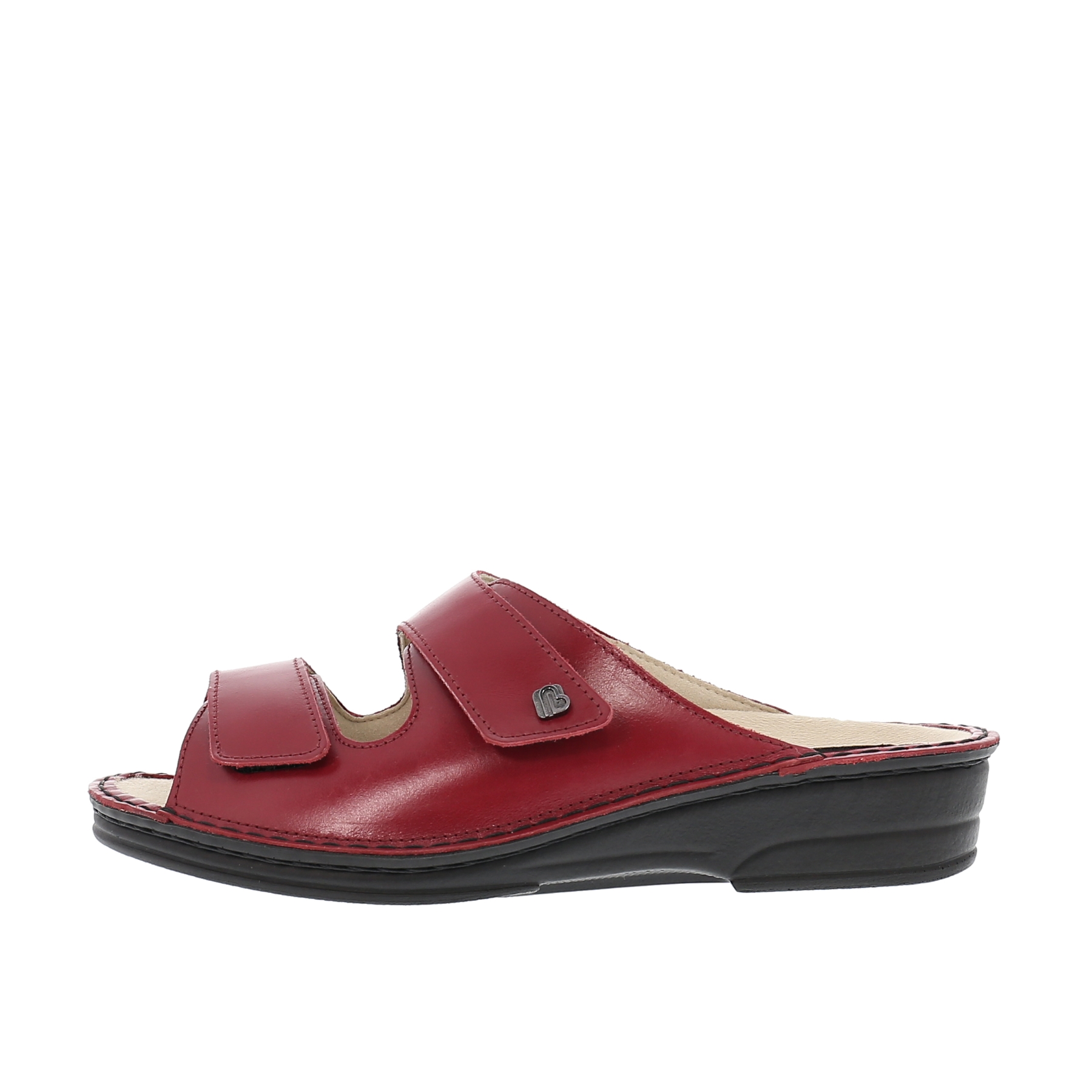 rote pantolette seitenansicht links