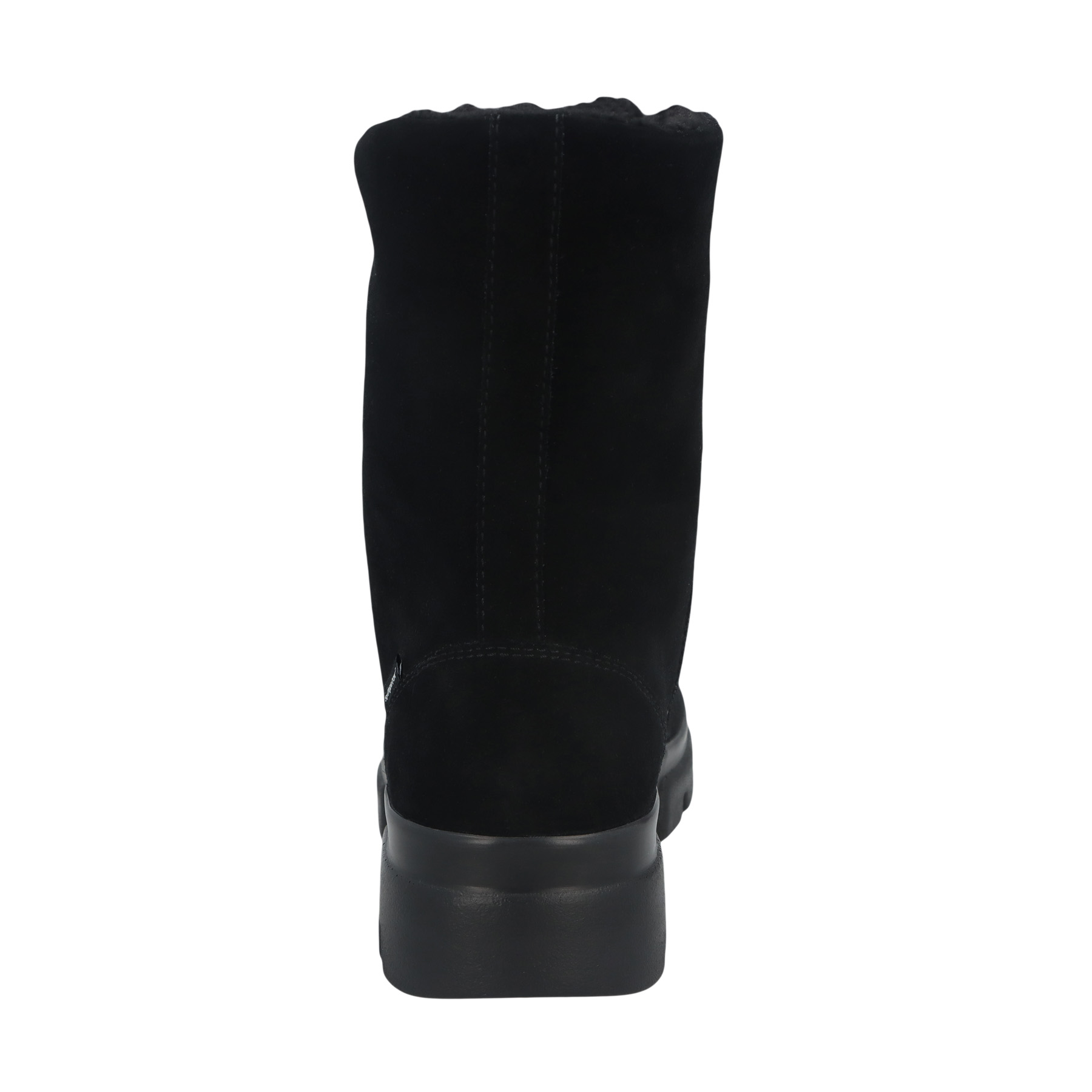 schwarze stiefeletten hinteransicht