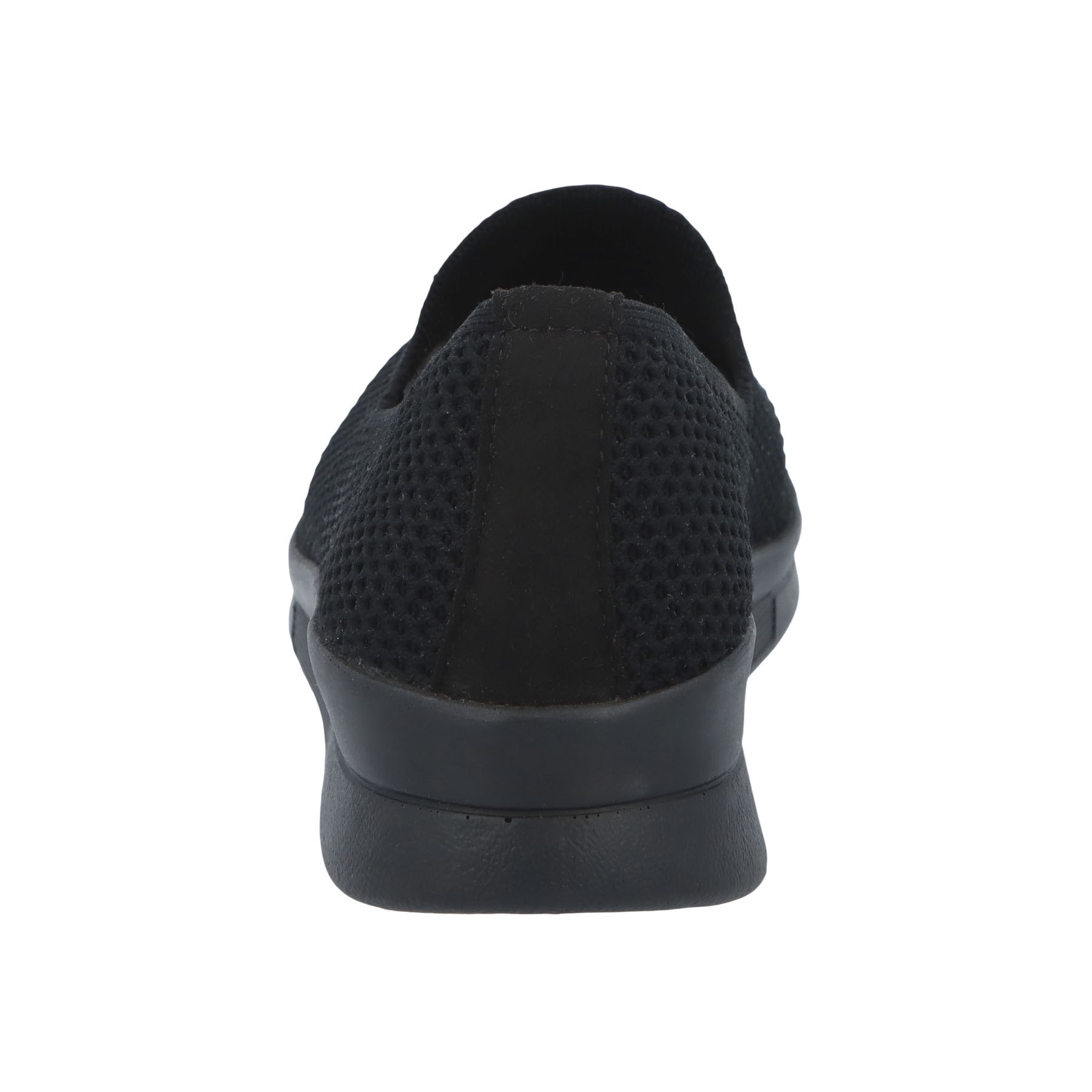 schwarze halbschuh hinteransicht