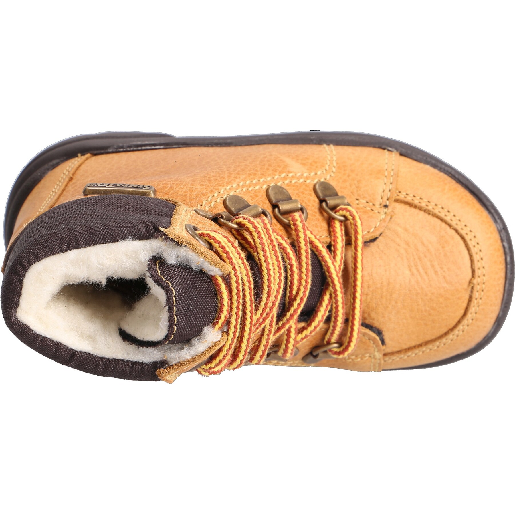 braune stiefeletten draufsicht