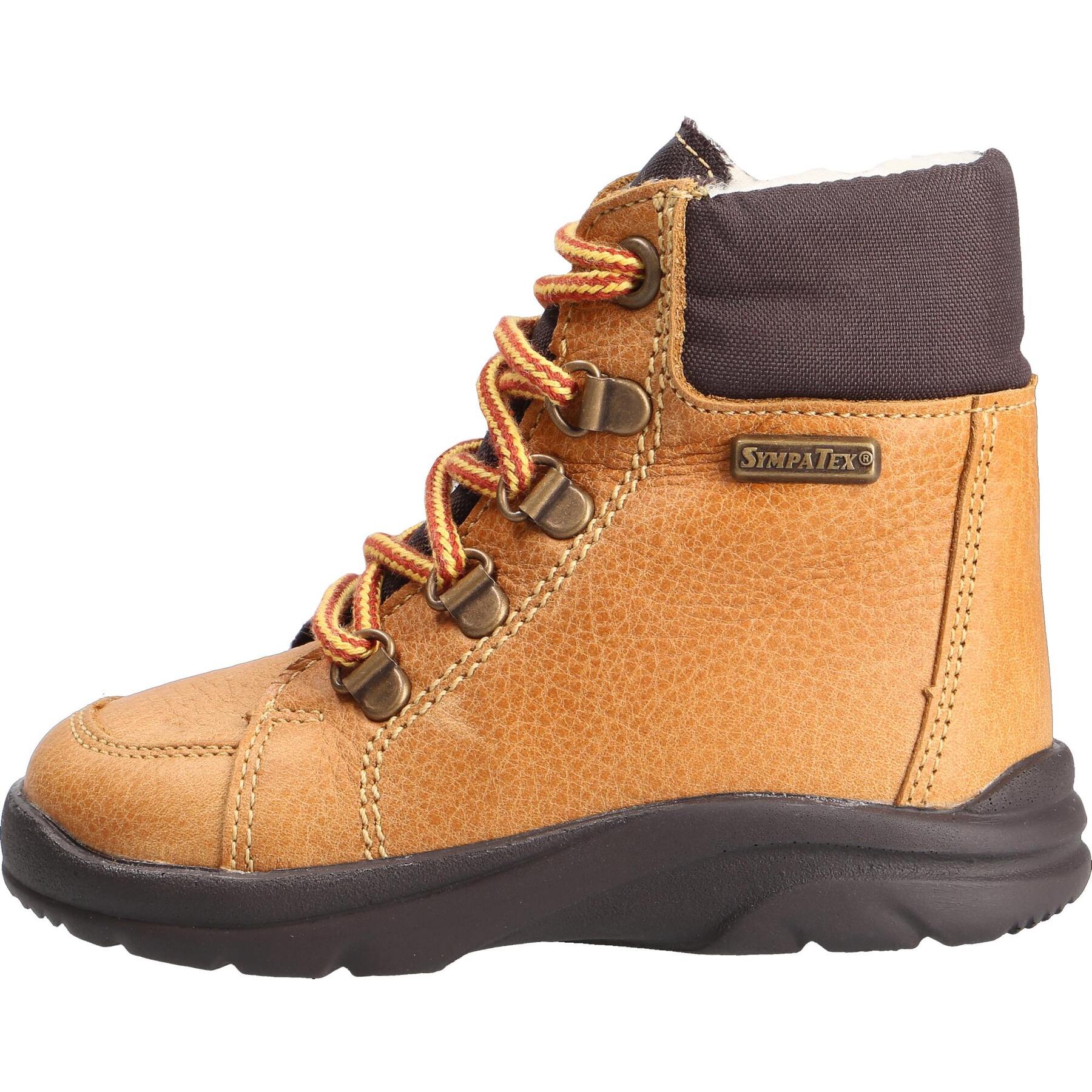 braune stiefeletten seitenansicht links