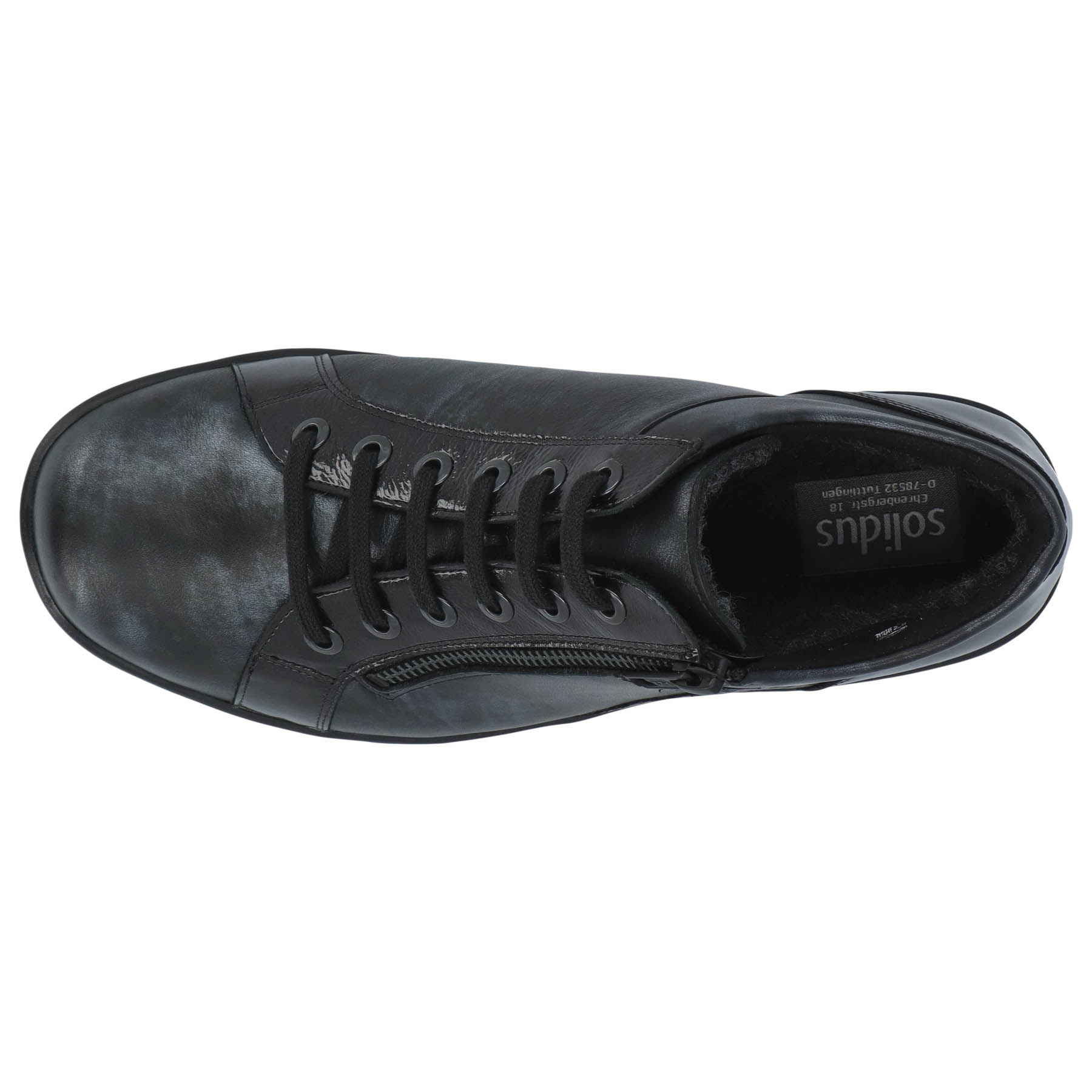 graue stiefel draufsicht