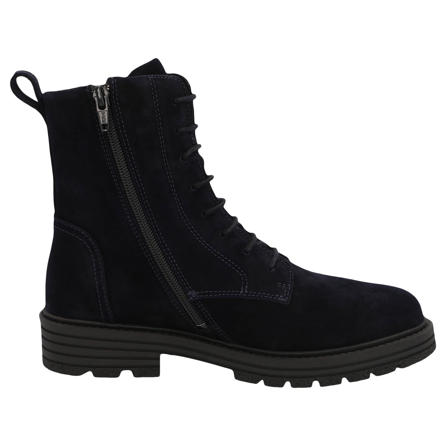 blaue stiefel seitenansicht rechts