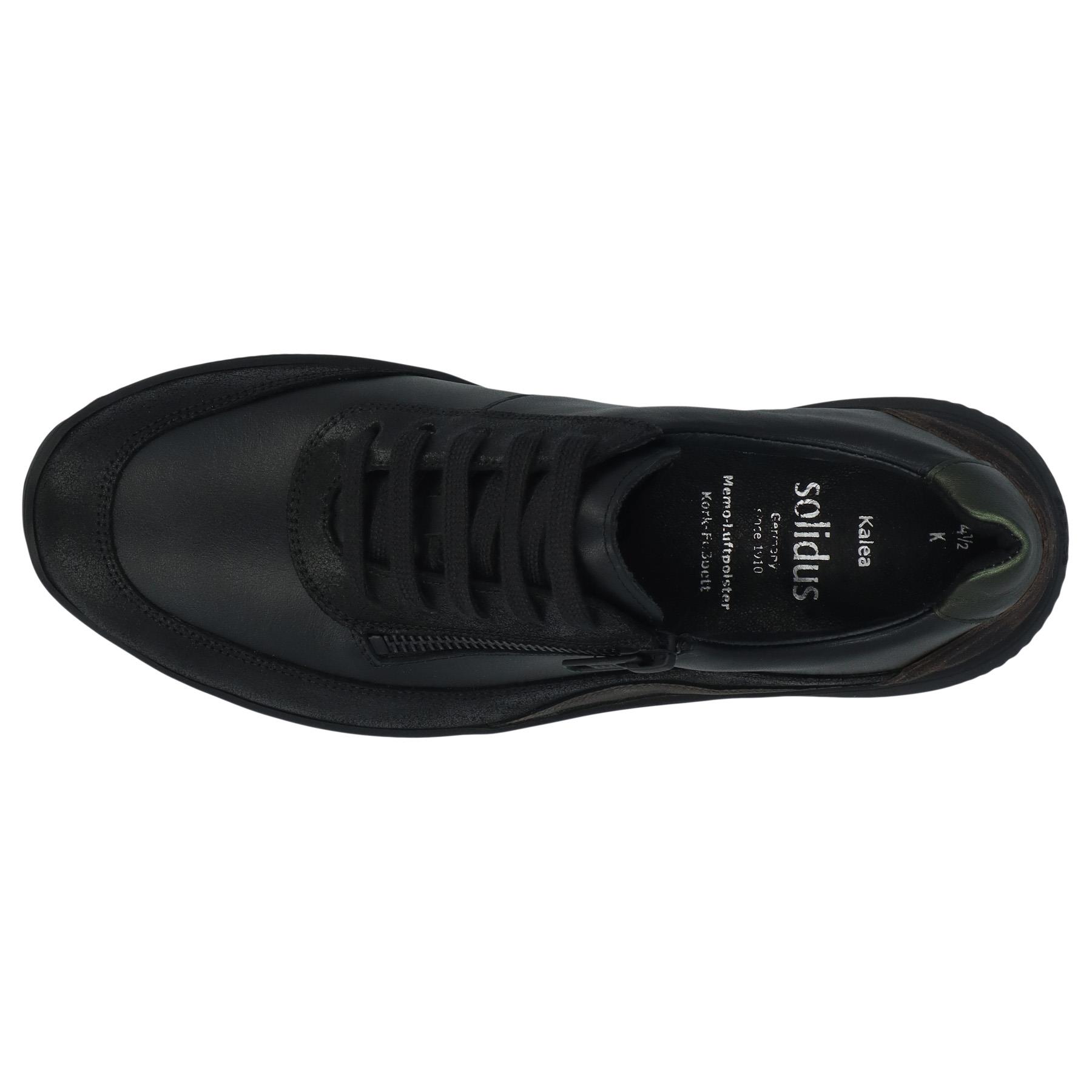 schwarze halbschuh draufsicht