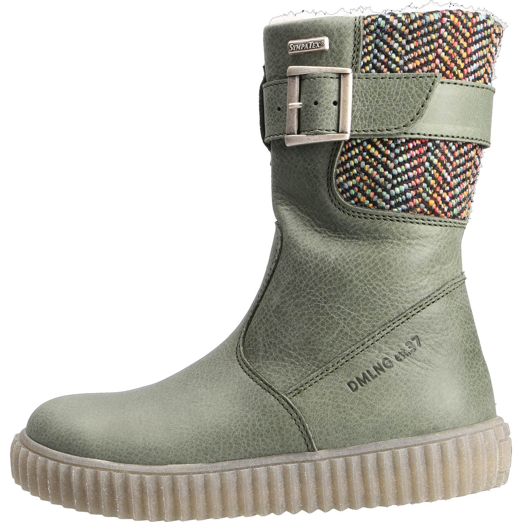 grüne stiefel seitenansicht links