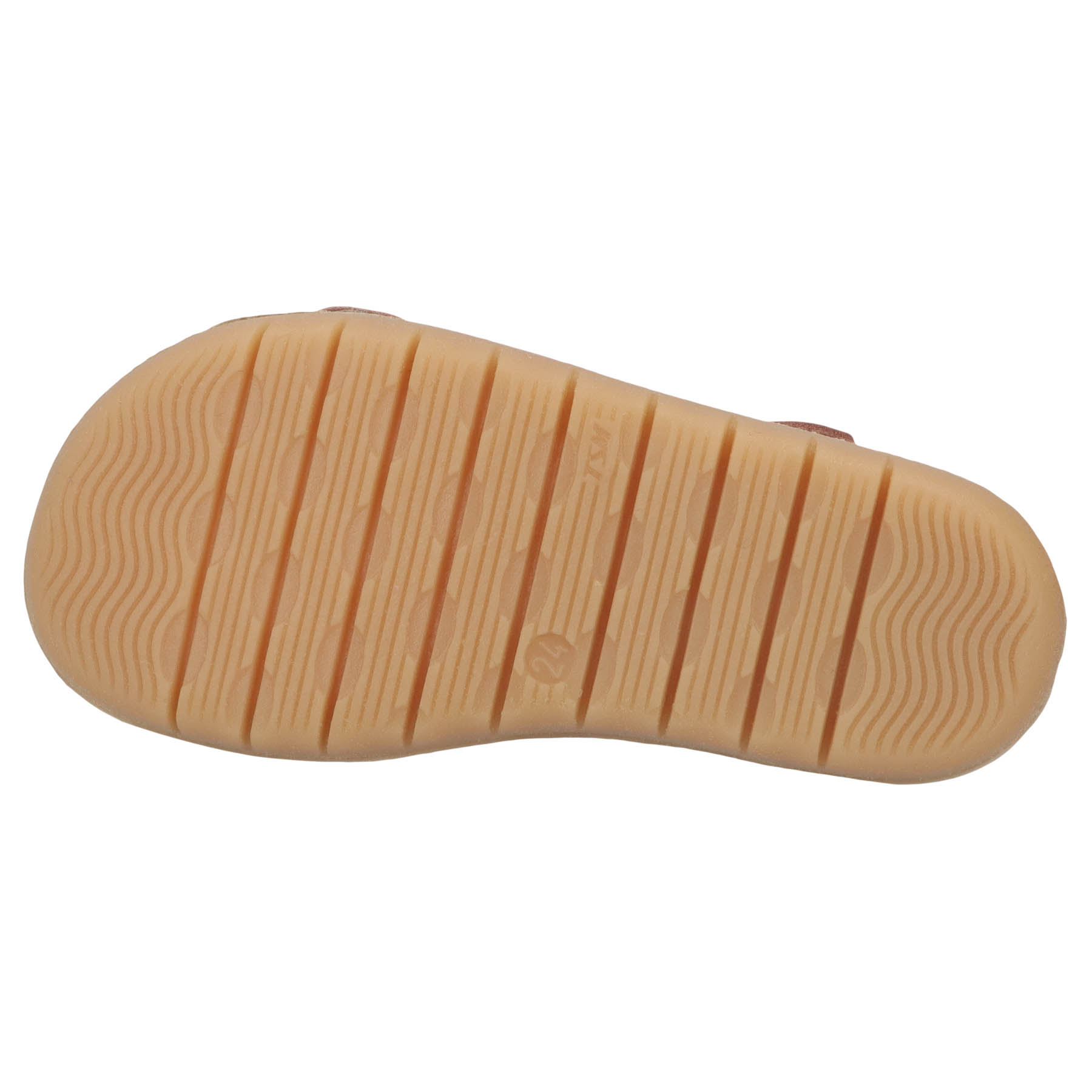 rote sandale sohlenansicht