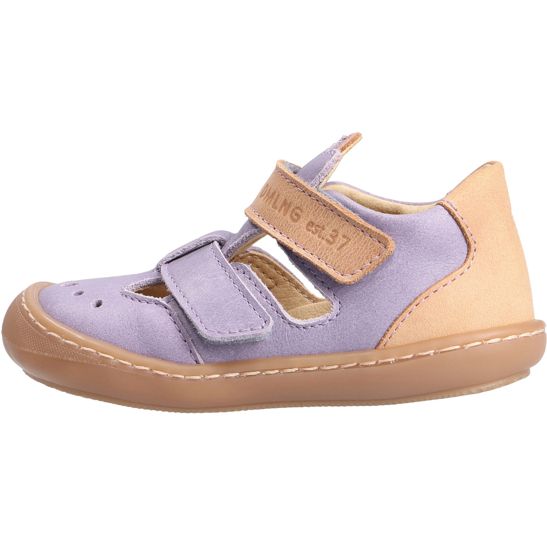 rote lauflernschuhe seitenansicht links