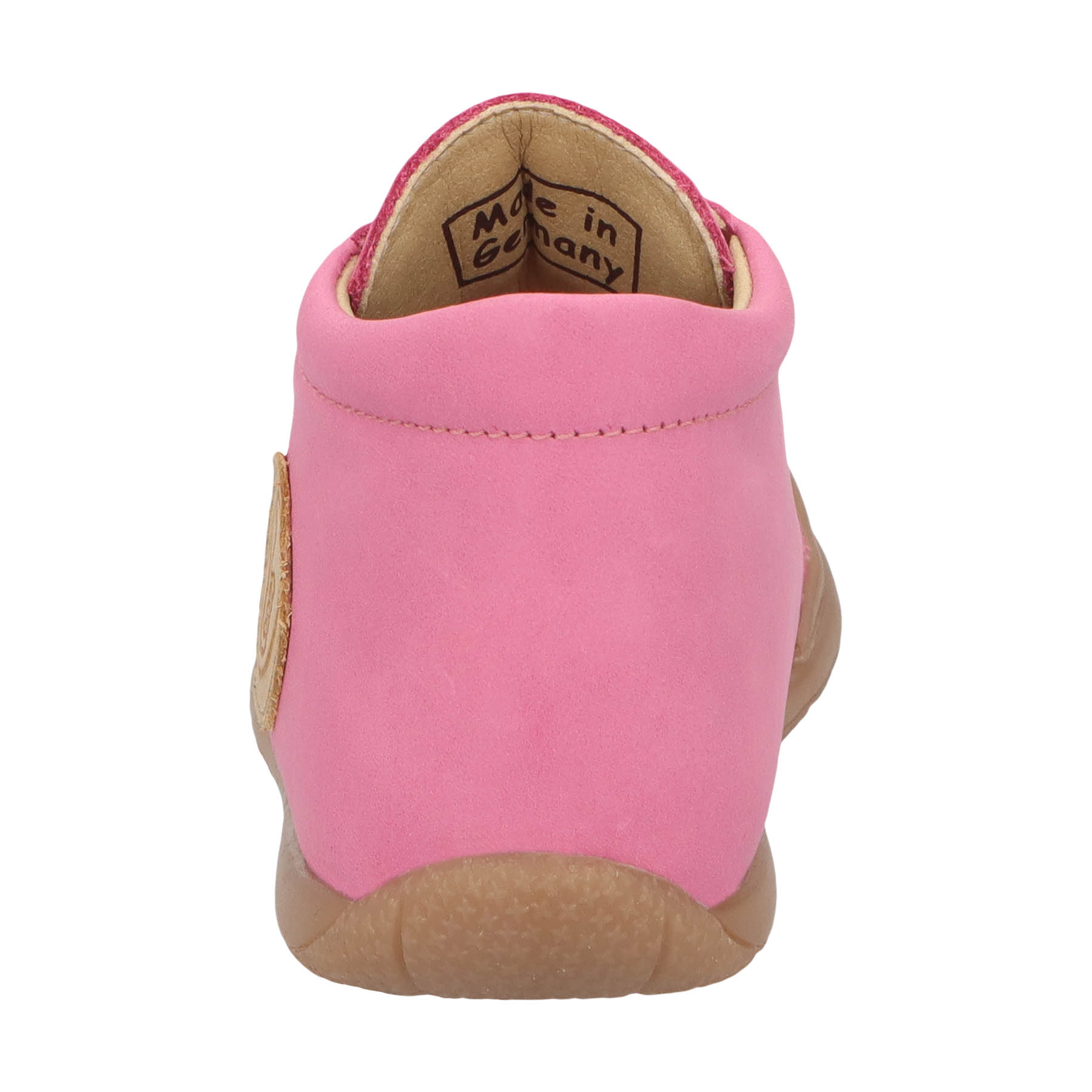 rote lauflernschuhe hinteransicht