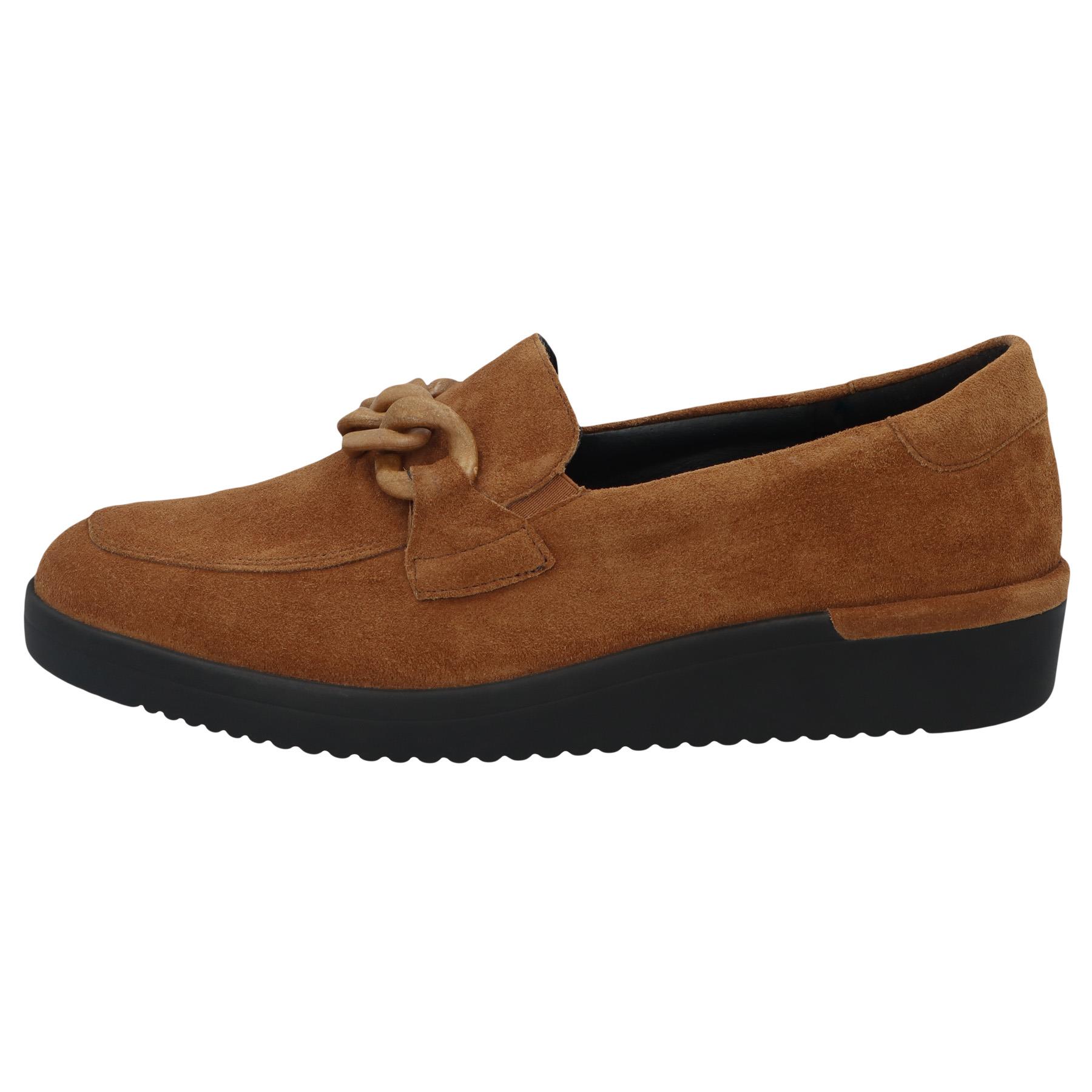 braune slipper seitenansicht links
