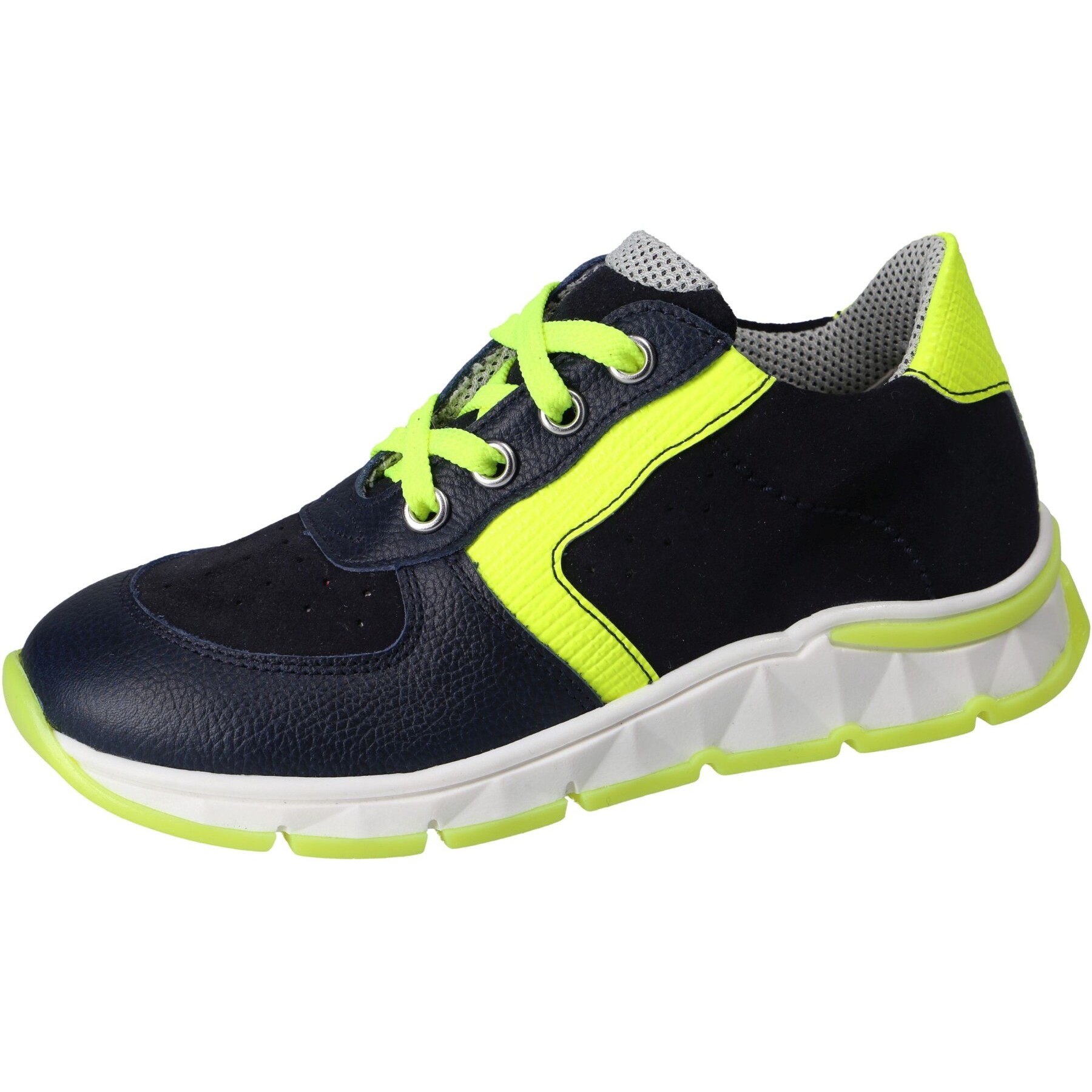 blaue sneaker 3-4 ansicht