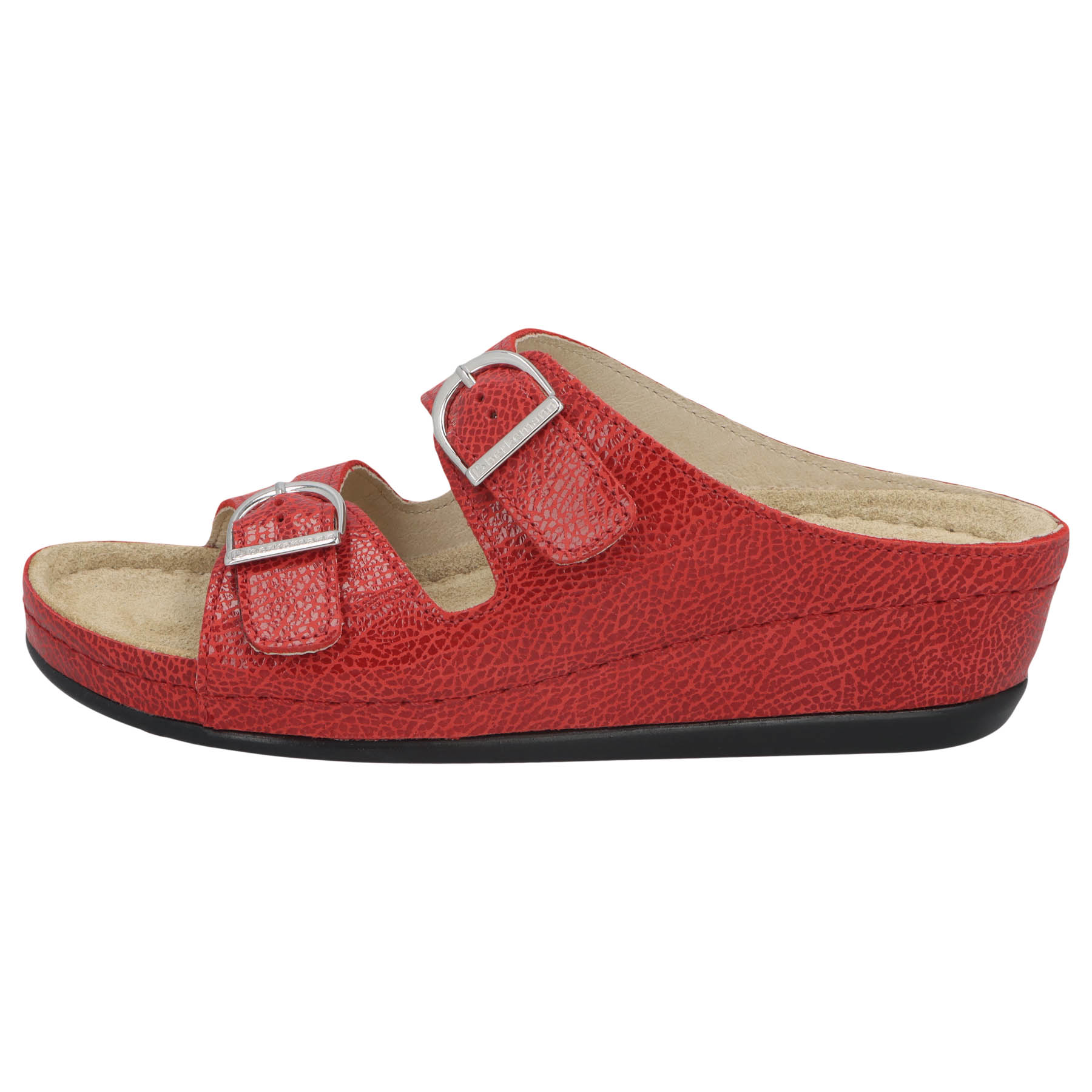 rote pantolette seitenansicht links
