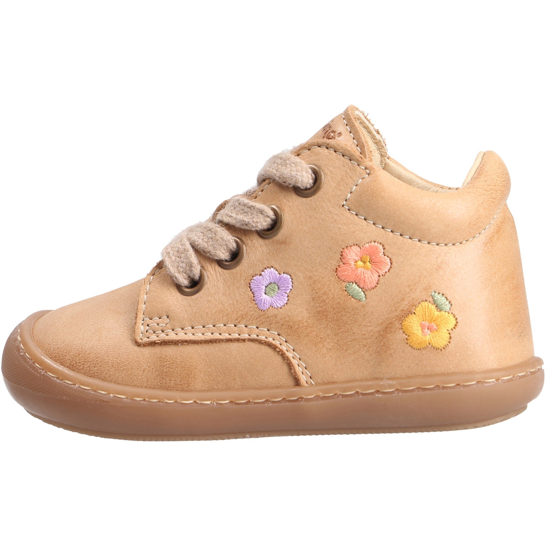 braune lauflernschuhe seitenansicht links