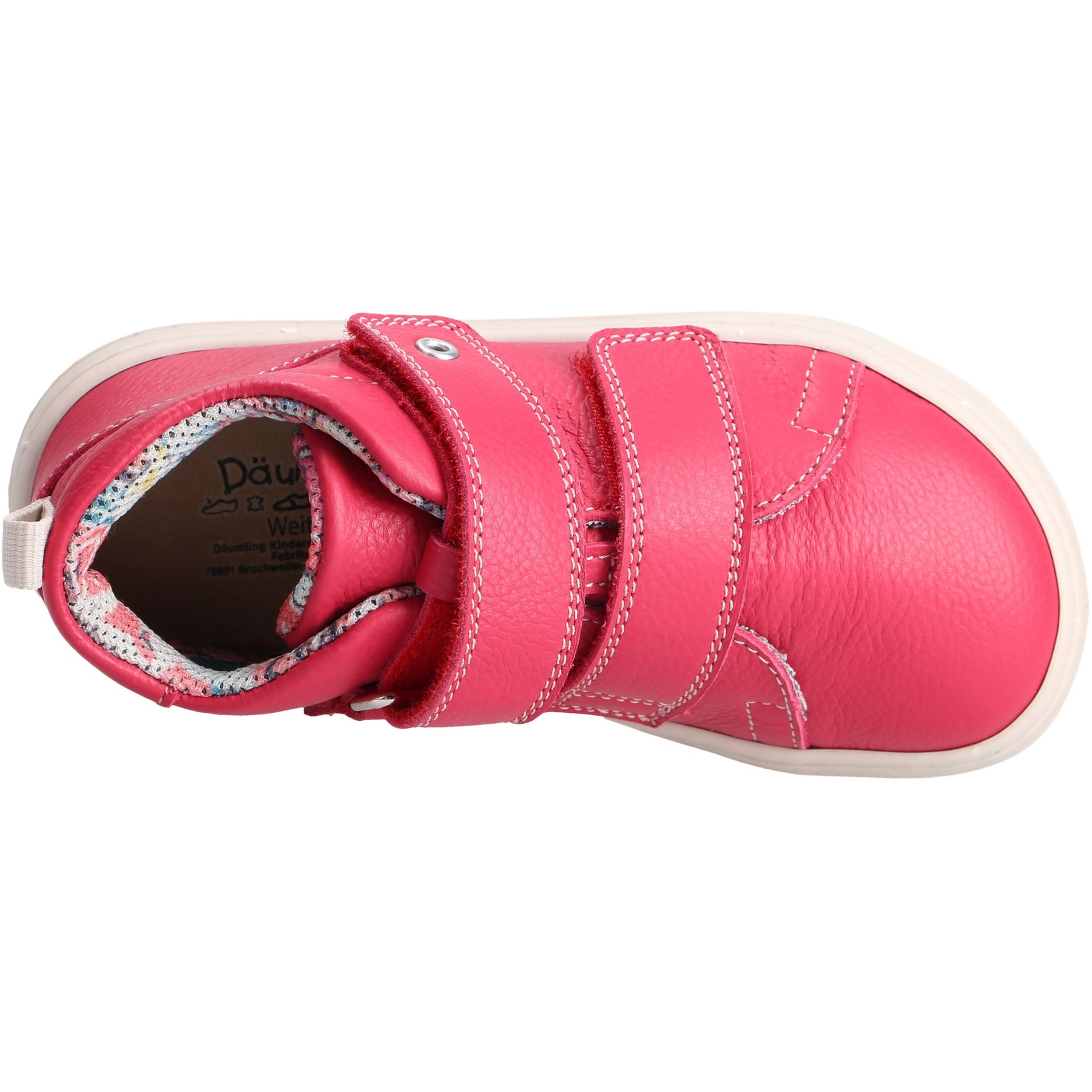 rote lauflernschuhe draufsicht