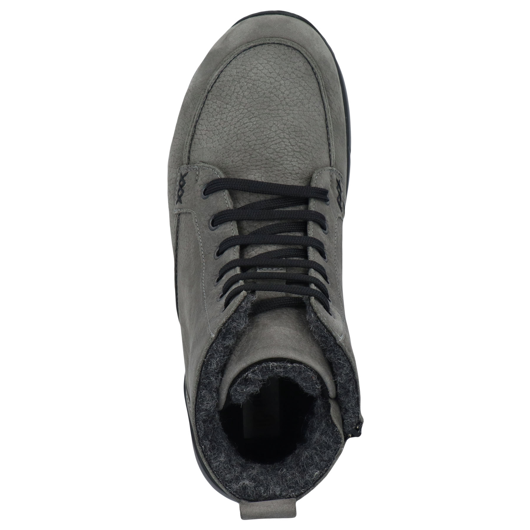 graue stiefeletten draufsicht