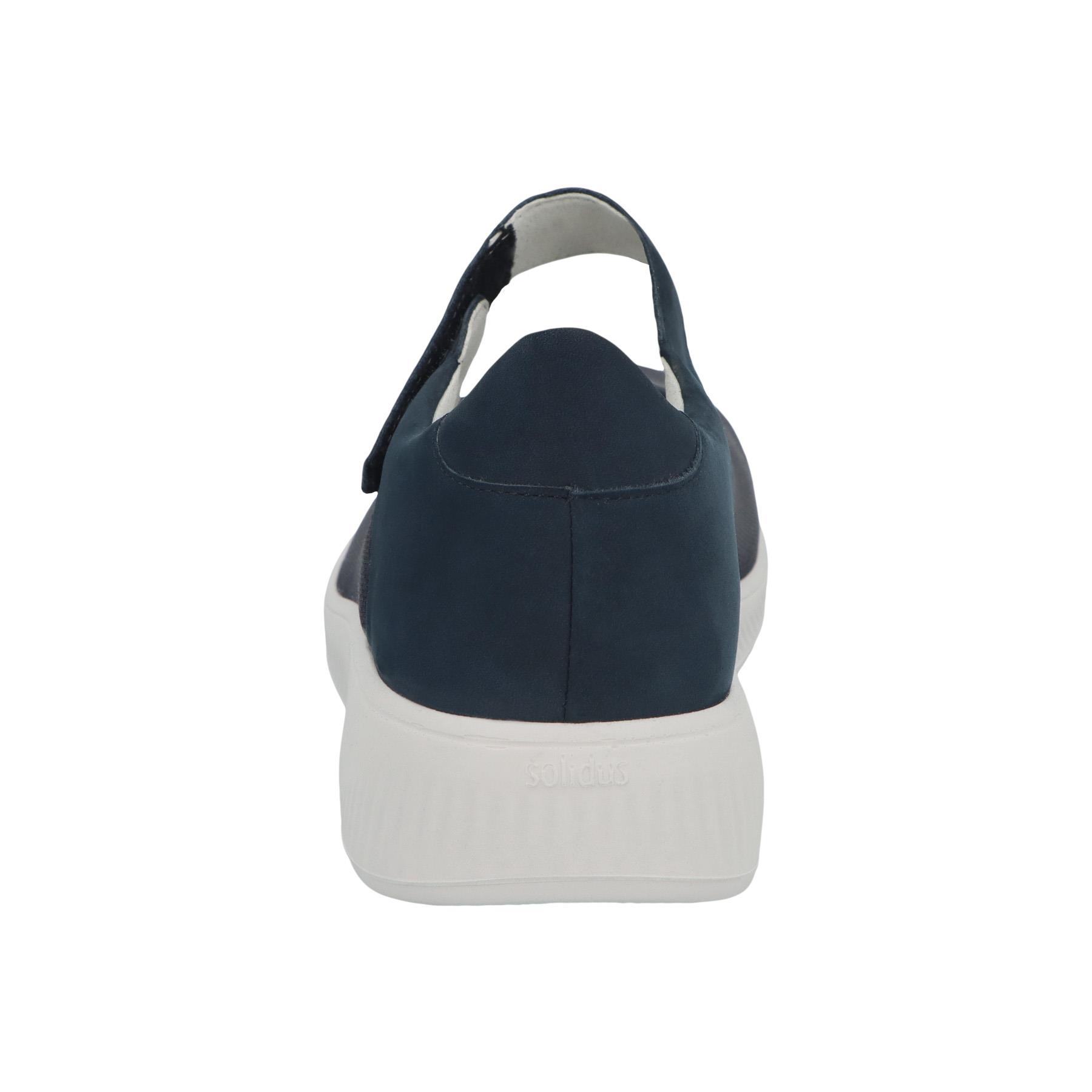 blaue slipper hinteransicht