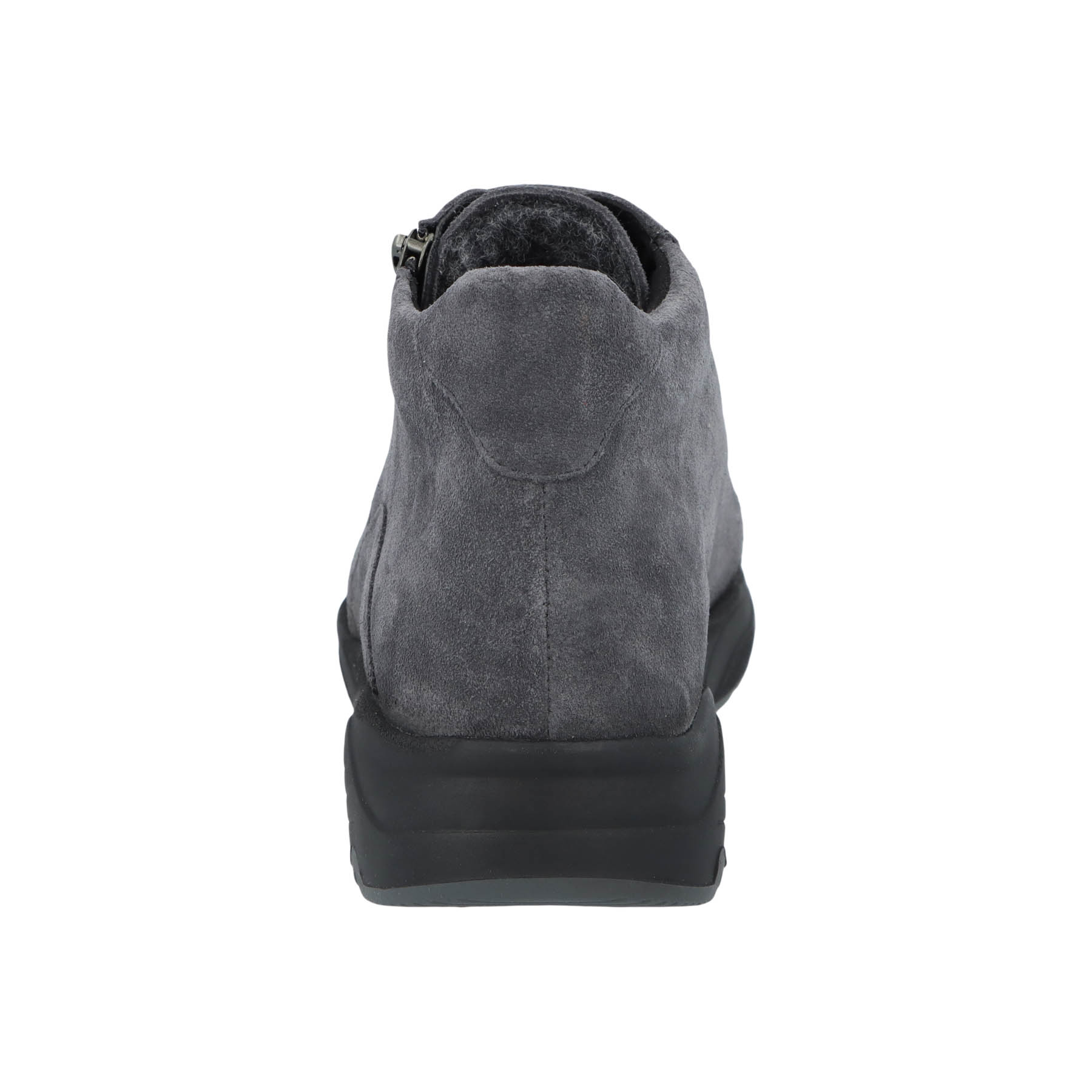 graue stiefel hinteransicht