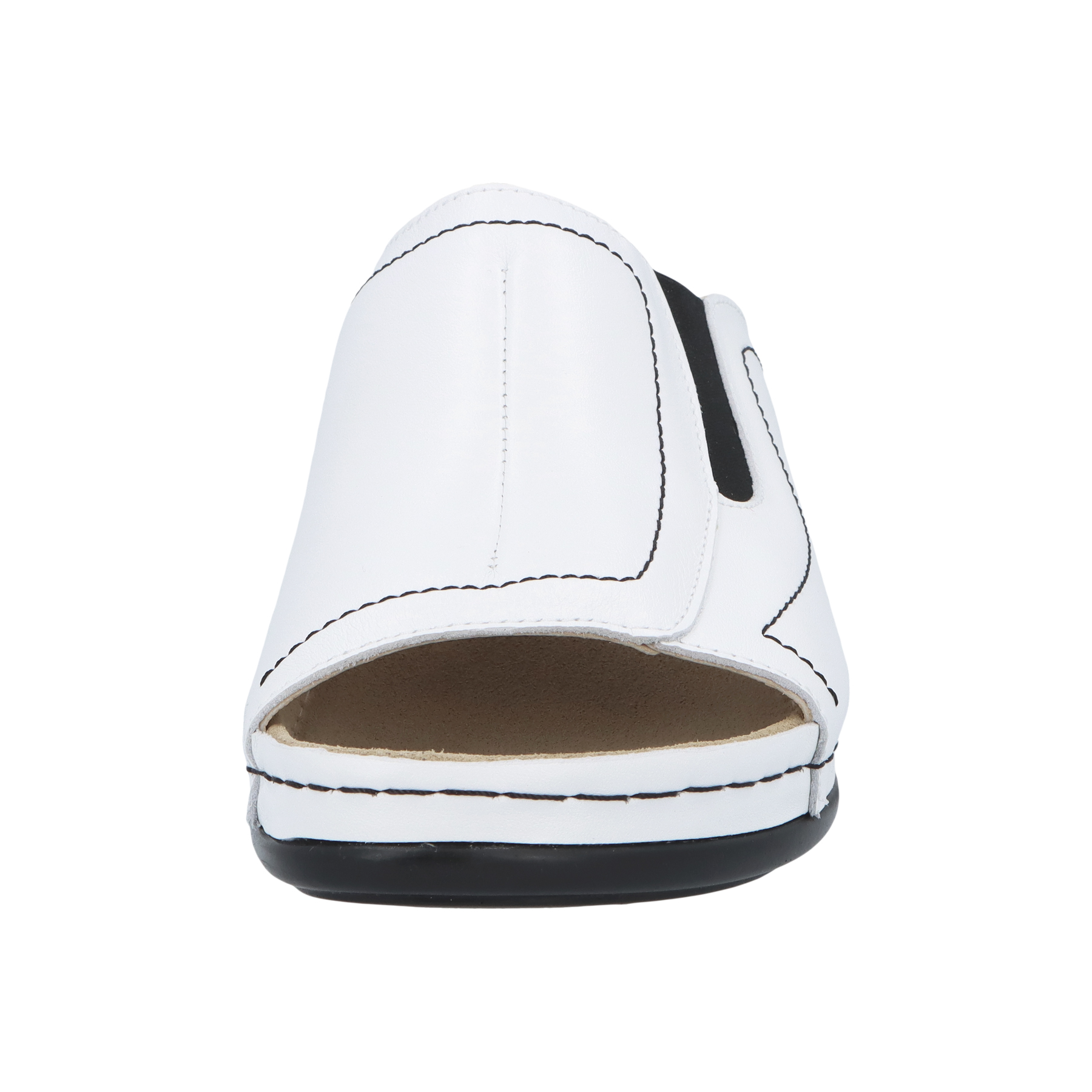 weiße pantolette vorderansicht