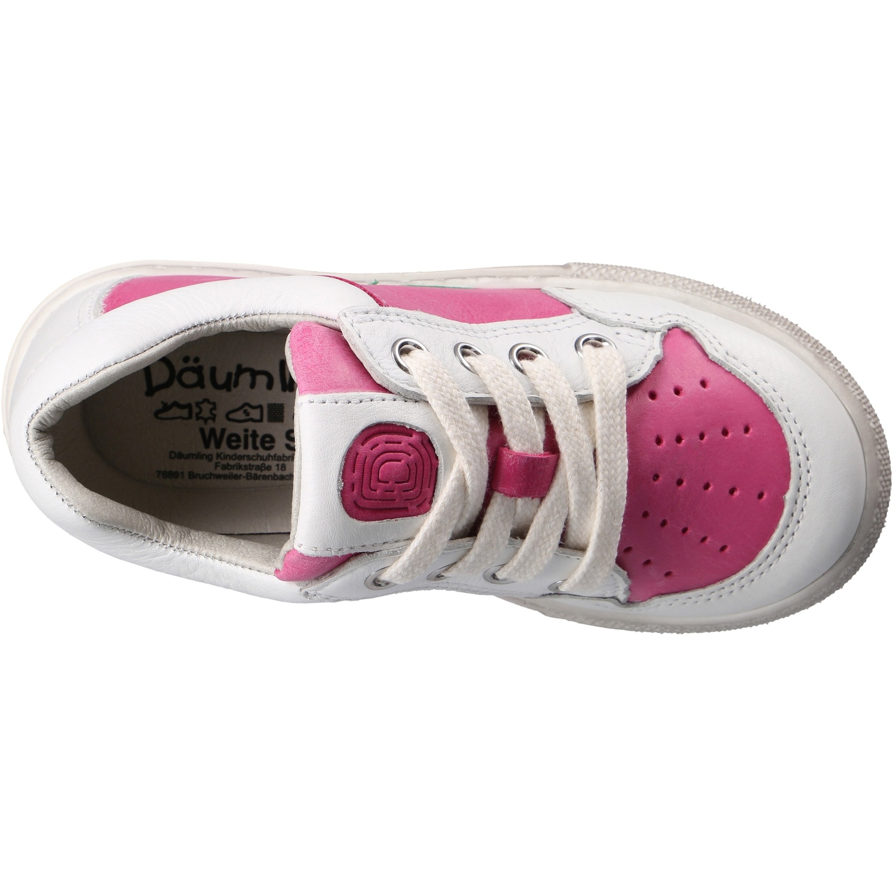 weiße mid cut draufsicht