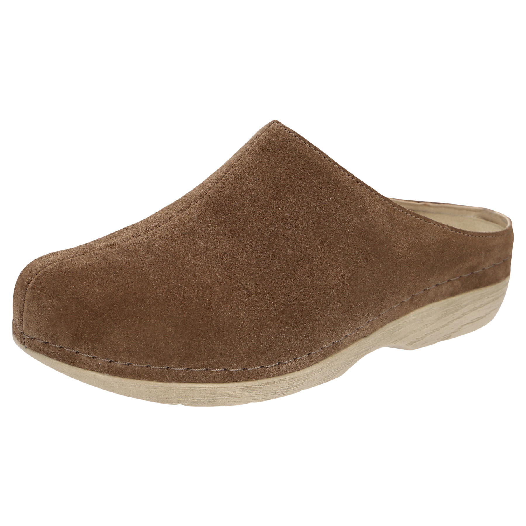 braune pantolette 3-4 ansicht