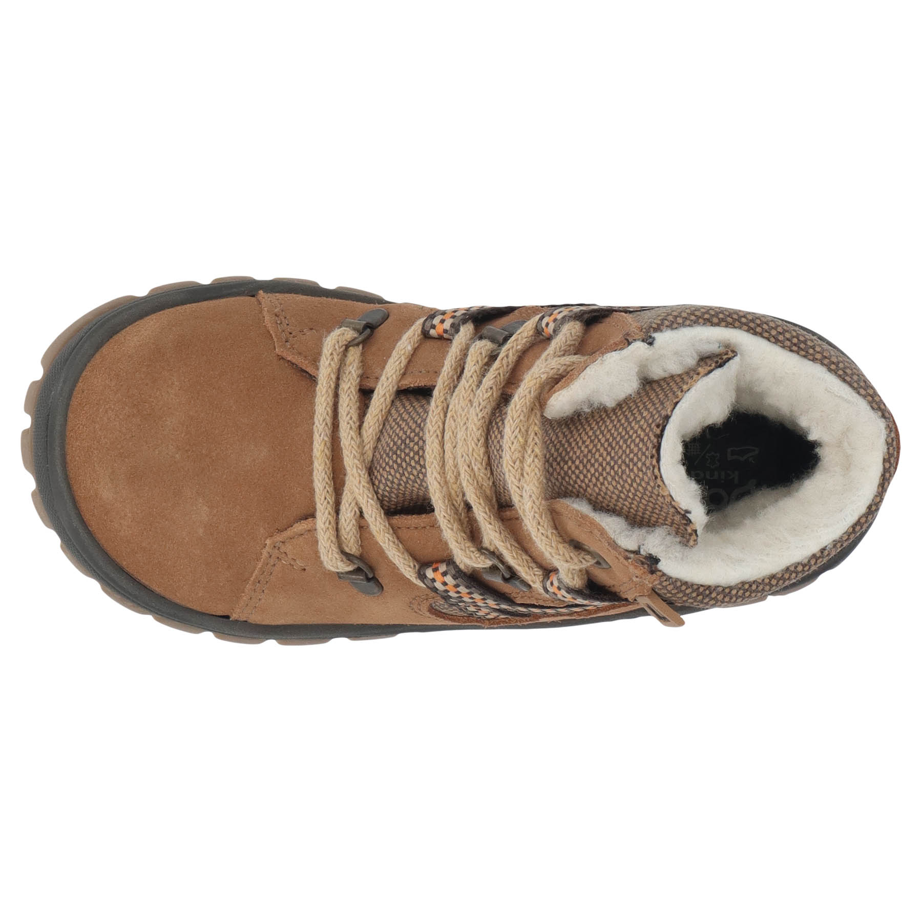 braune stiefeletten draufsicht