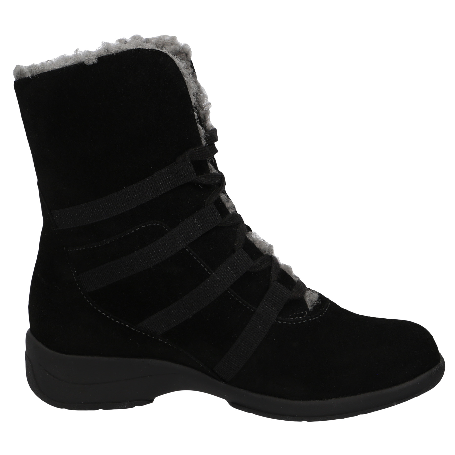 schwarze stiefel seitenansicht rechts